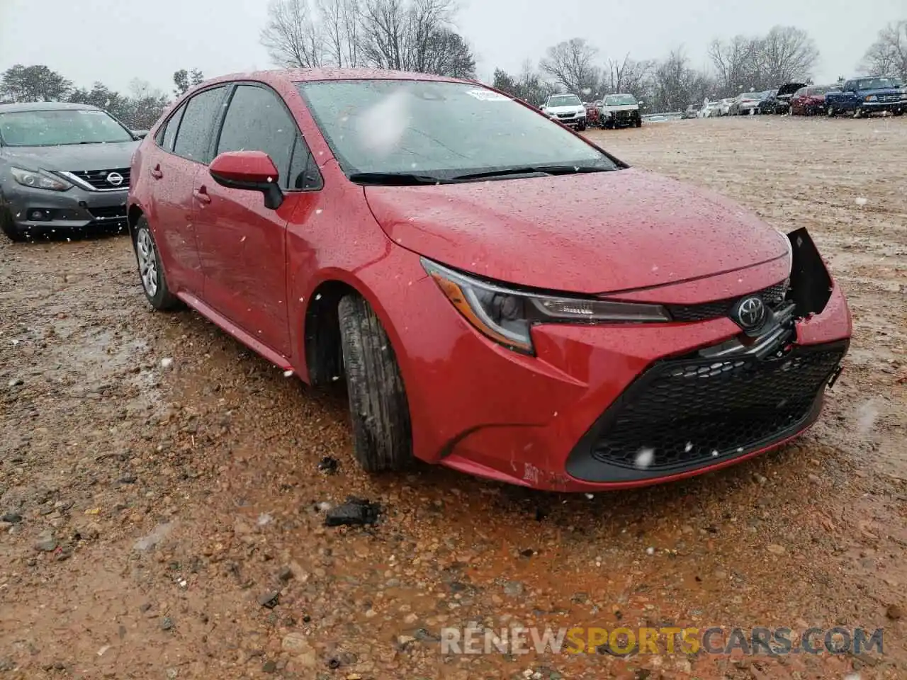 1 Photograph of a damaged car JTDEPRAE4LJ051189 TOYOTA COROLLA 2020