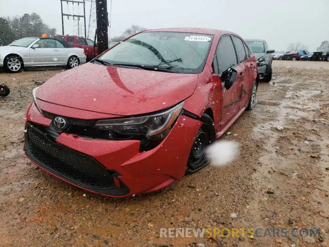 2 Photograph of a damaged car JTDEPRAE4LJ051189 TOYOTA COROLLA 2020