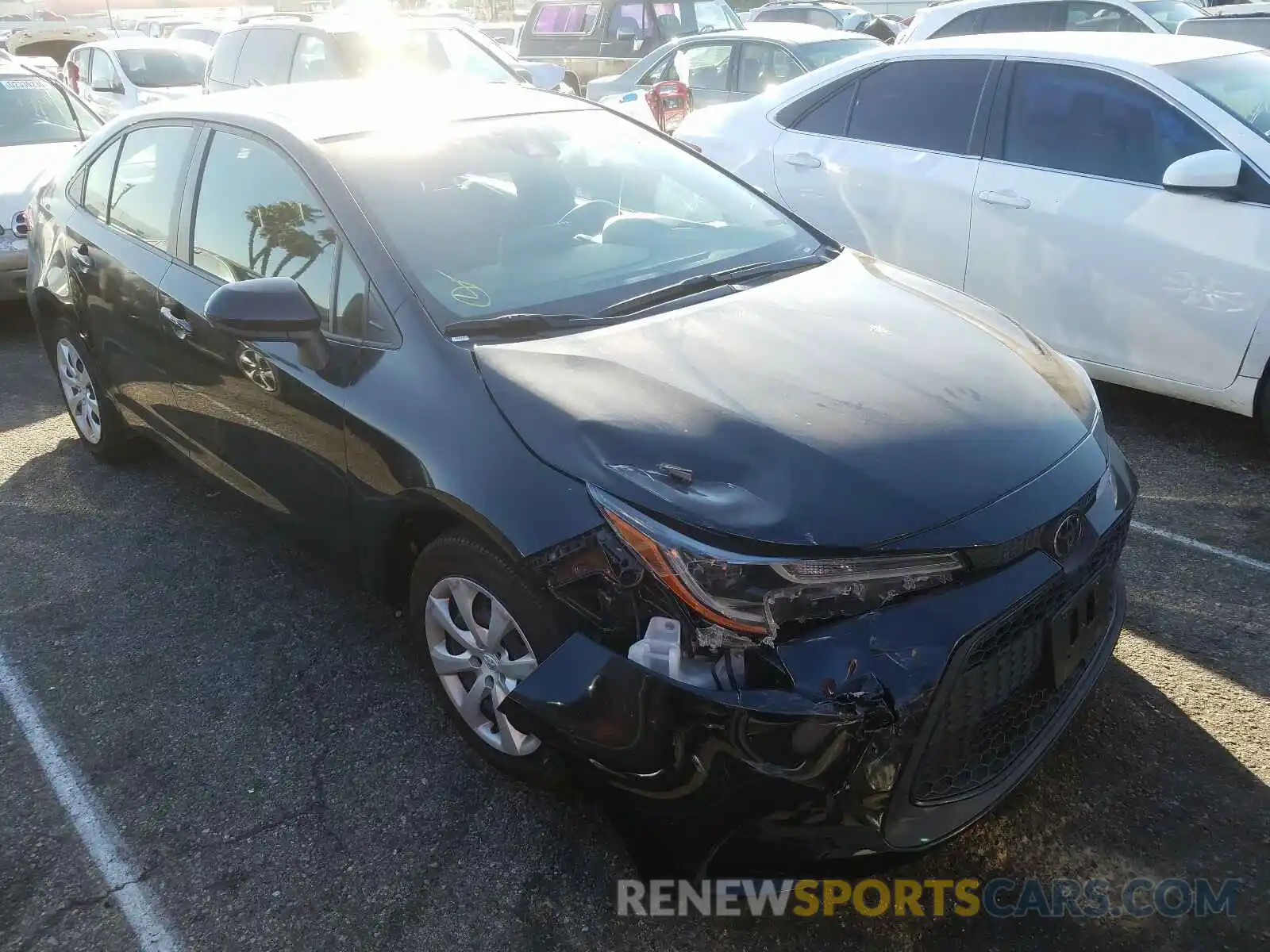 1 Photograph of a damaged car JTDEPRAE4LJ051192 TOYOTA COROLLA 2020