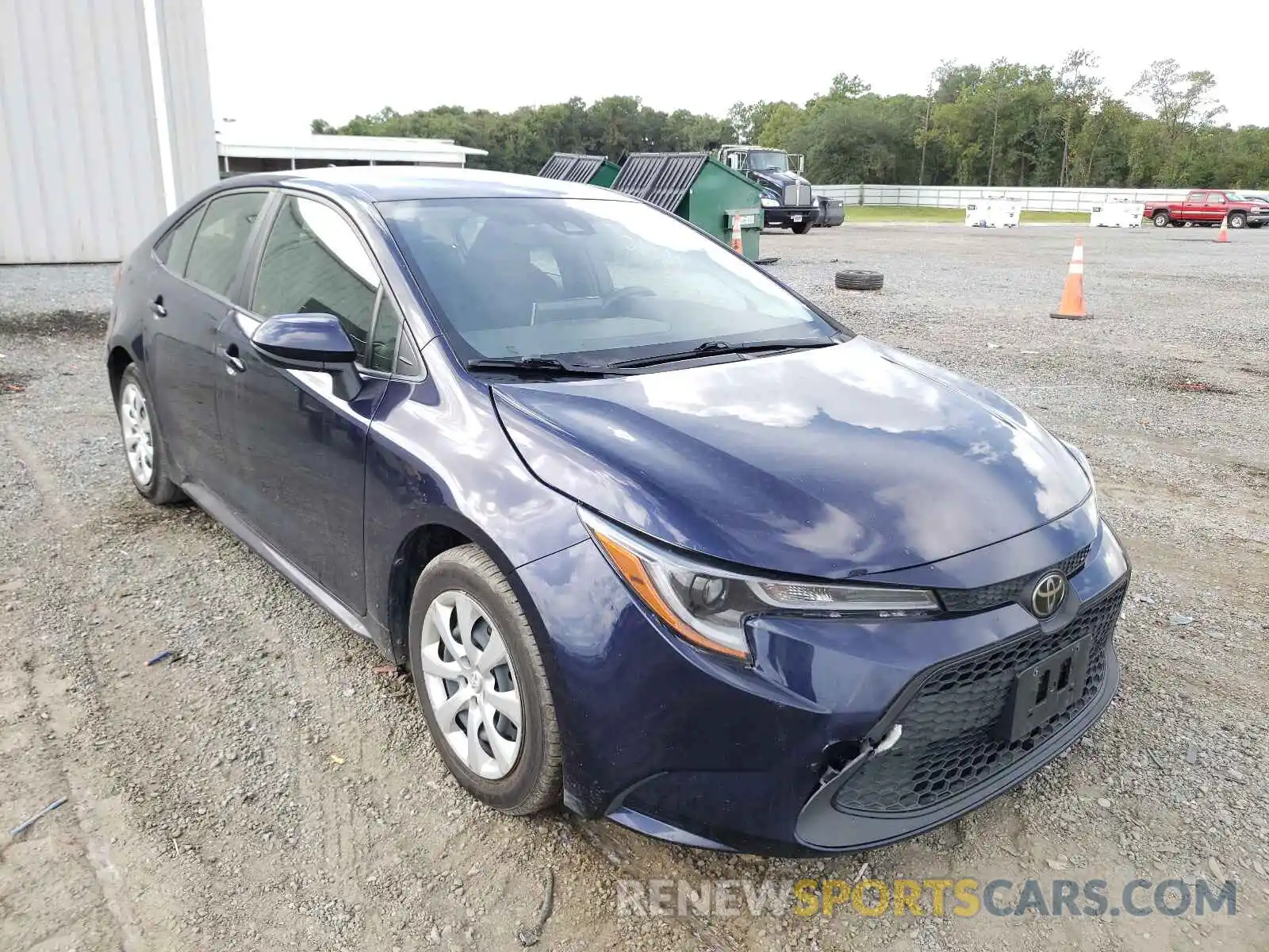 1 Photograph of a damaged car JTDEPRAE4LJ051676 TOYOTA COROLLA 2020