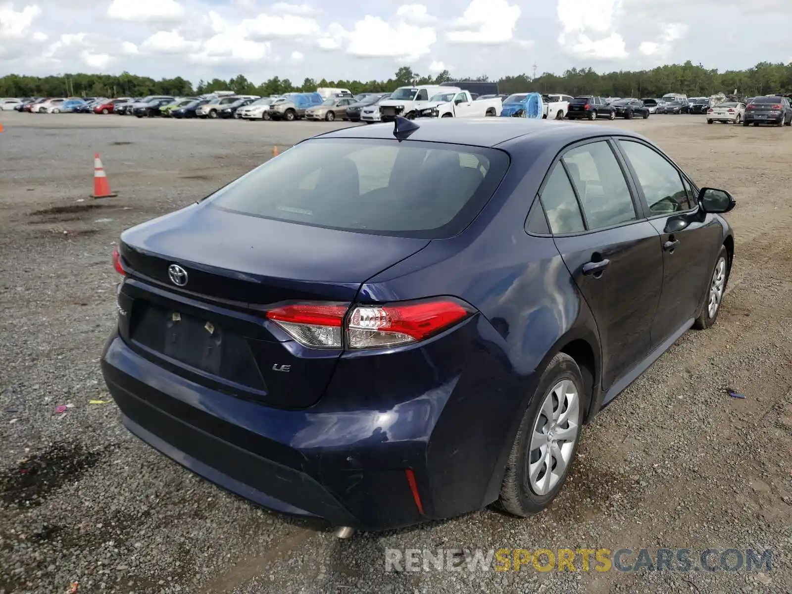 4 Photograph of a damaged car JTDEPRAE4LJ051676 TOYOTA COROLLA 2020