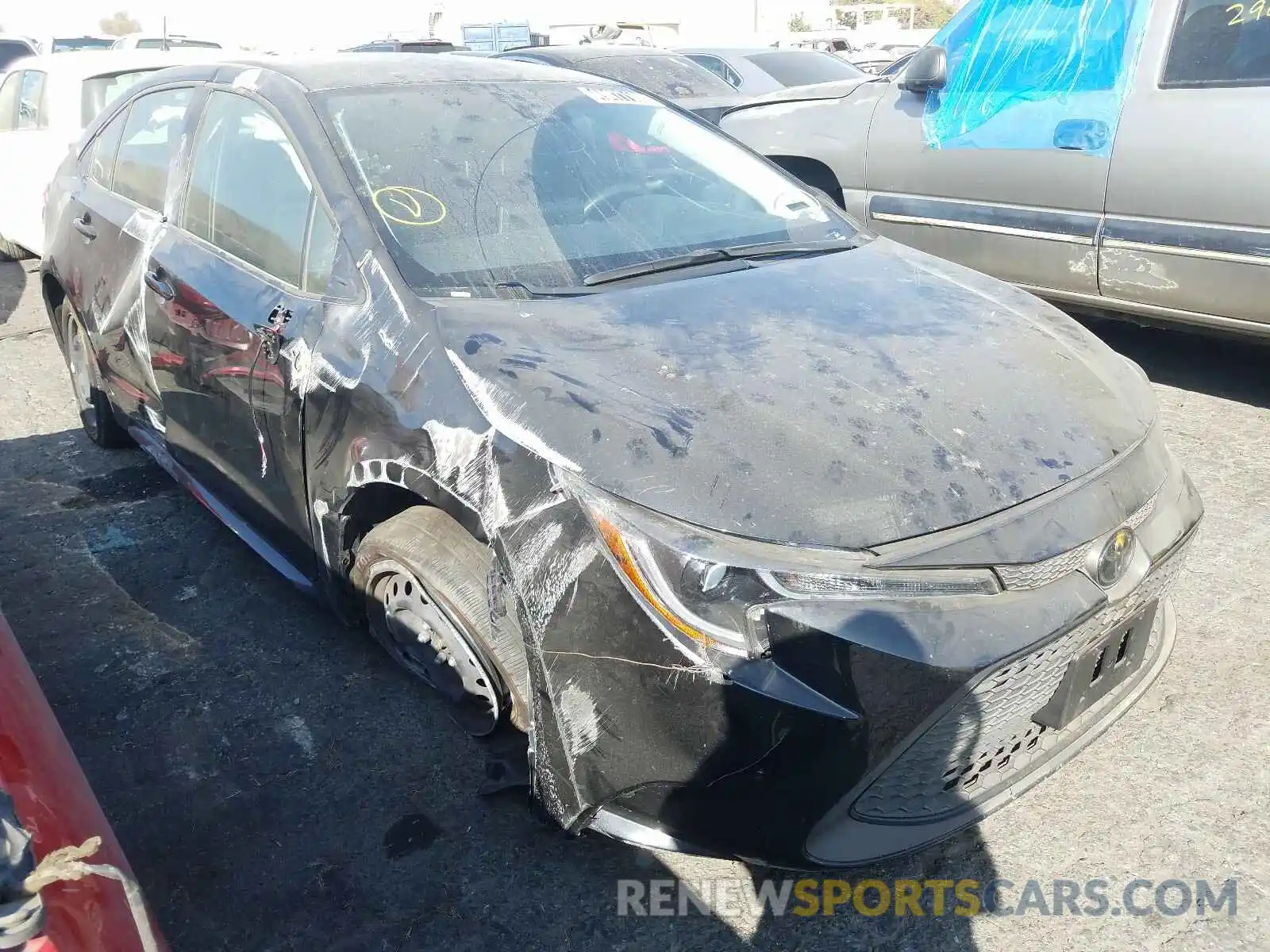 1 Photograph of a damaged car JTDEPRAE4LJ051953 TOYOTA COROLLA 2020