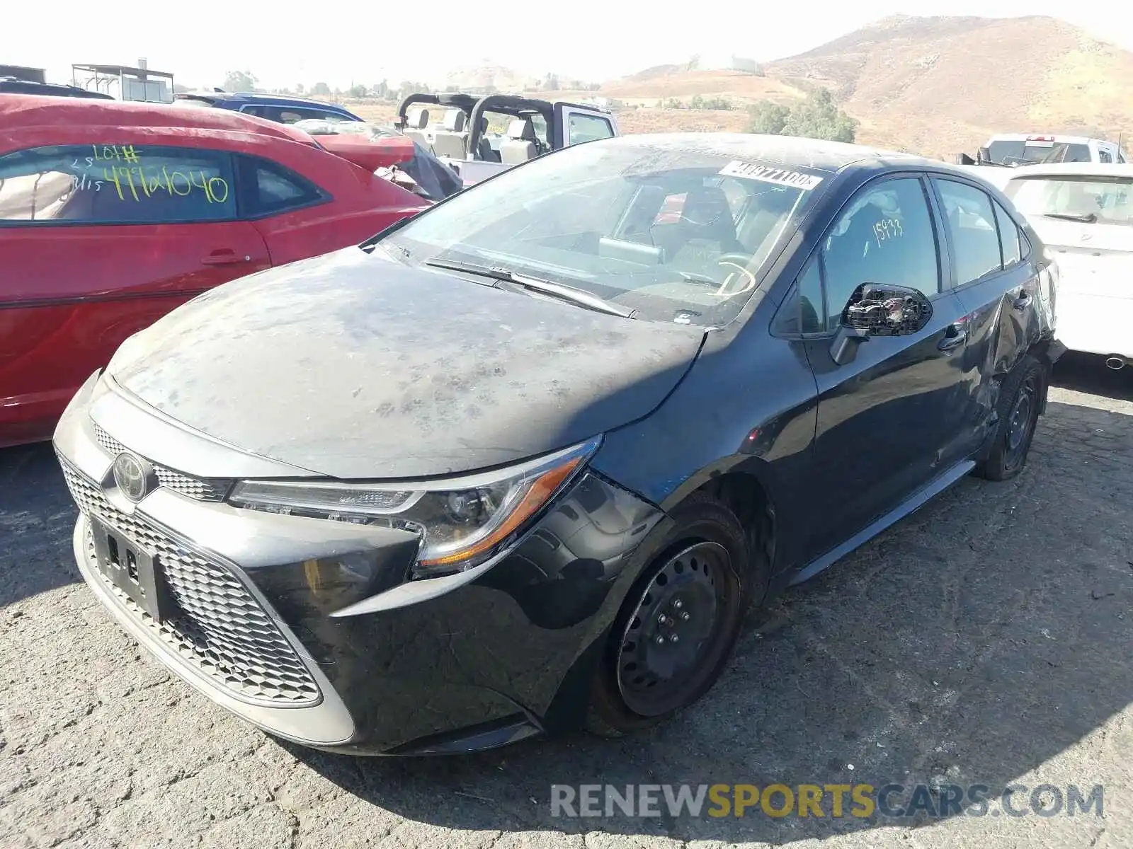 2 Photograph of a damaged car JTDEPRAE4LJ051953 TOYOTA COROLLA 2020