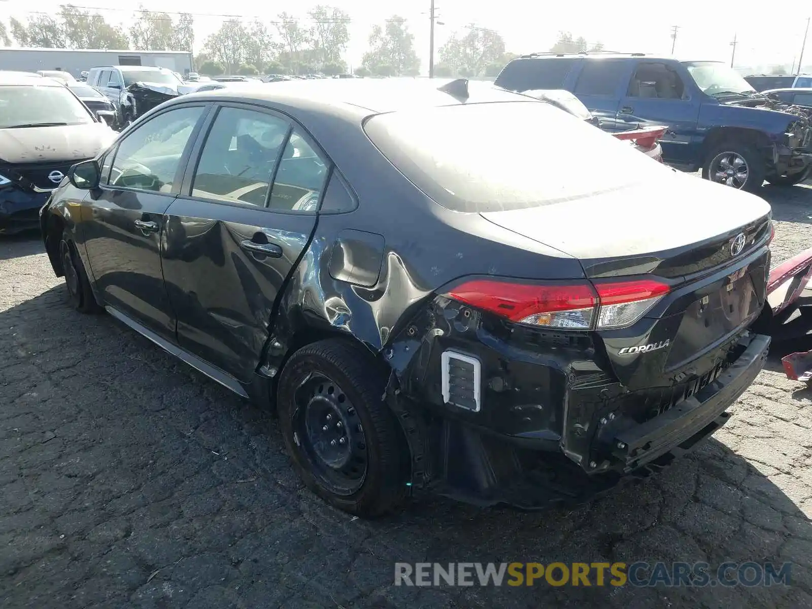 3 Photograph of a damaged car JTDEPRAE4LJ051953 TOYOTA COROLLA 2020