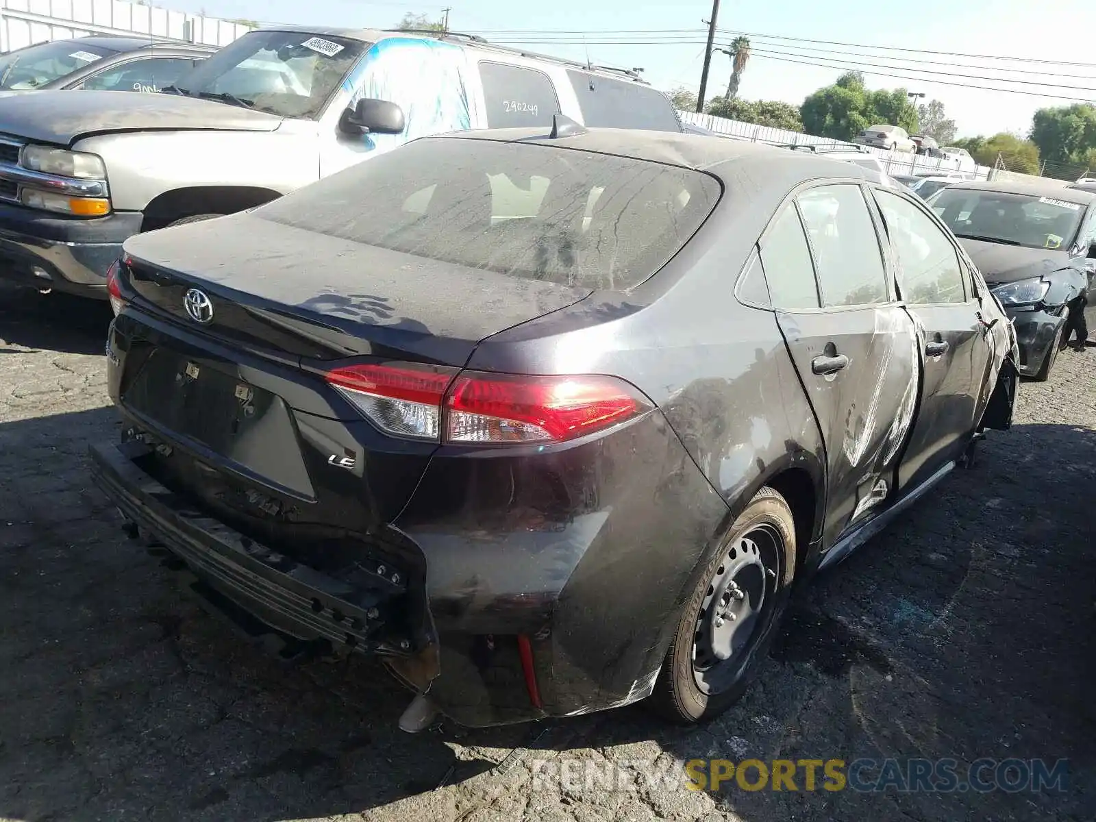 4 Photograph of a damaged car JTDEPRAE4LJ051953 TOYOTA COROLLA 2020