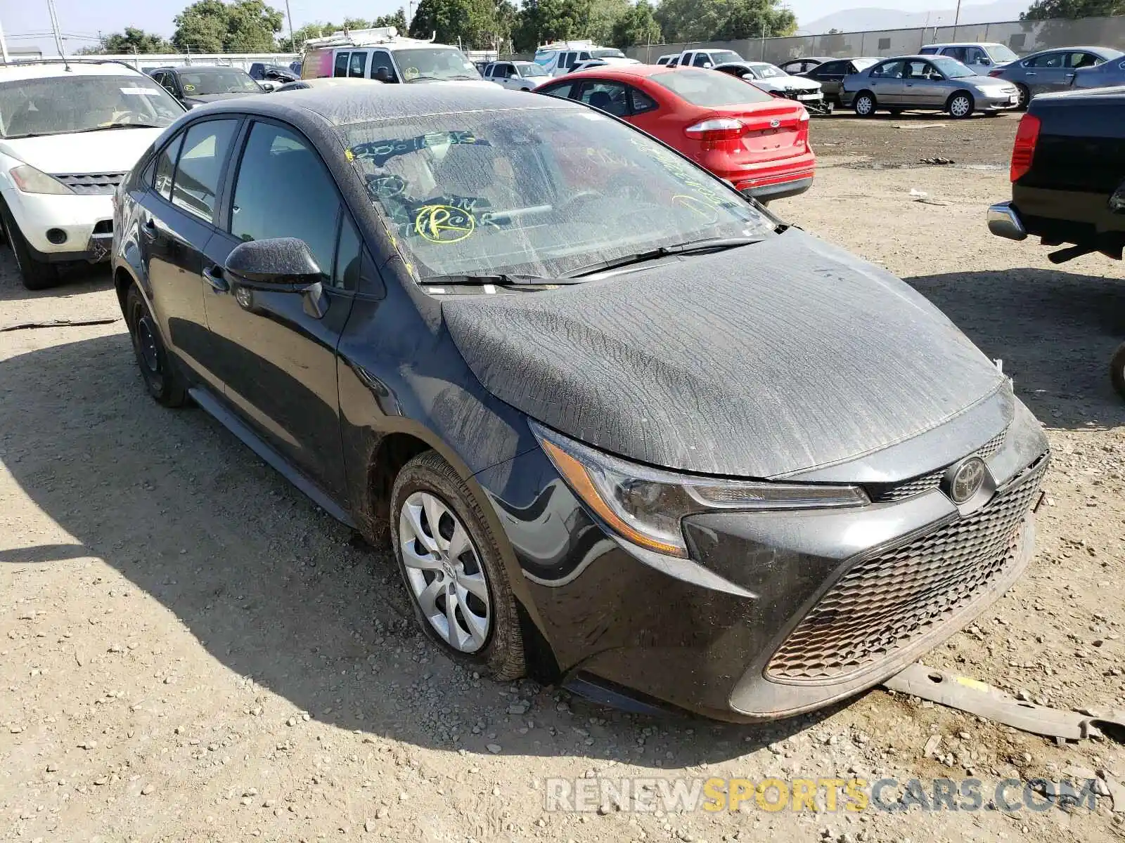 1 Photograph of a damaged car JTDEPRAE4LJ052150 TOYOTA COROLLA 2020