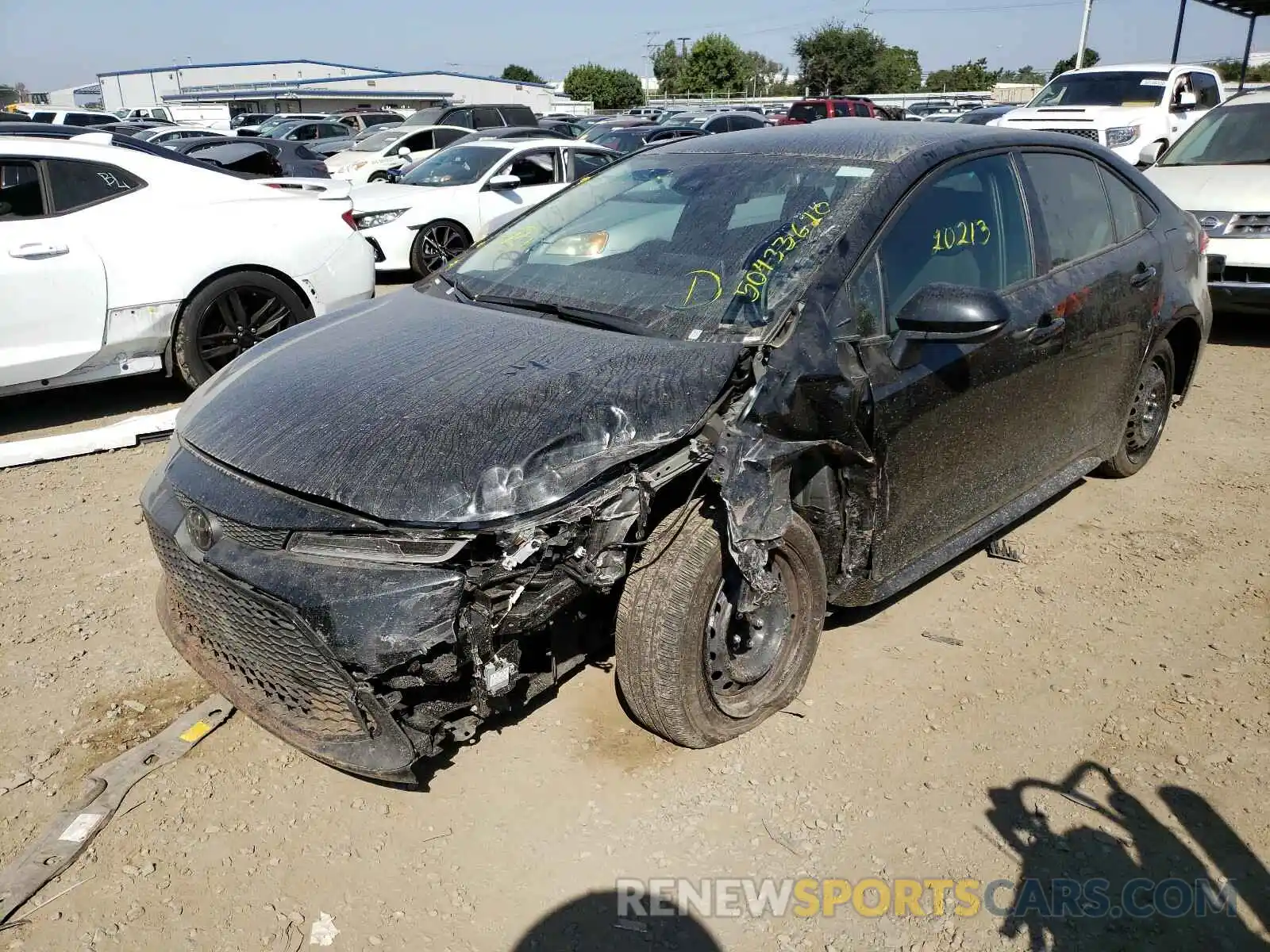 2 Photograph of a damaged car JTDEPRAE4LJ052150 TOYOTA COROLLA 2020