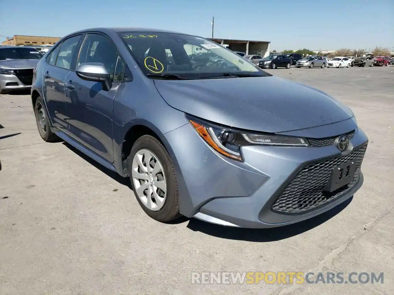 1 Photograph of a damaged car JTDEPRAE4LJ052228 TOYOTA COROLLA 2020