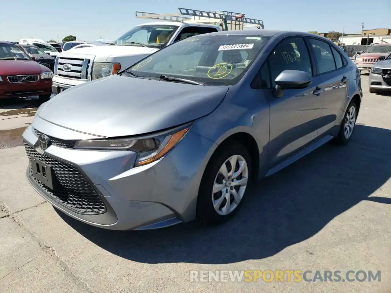 2 Photograph of a damaged car JTDEPRAE4LJ052228 TOYOTA COROLLA 2020