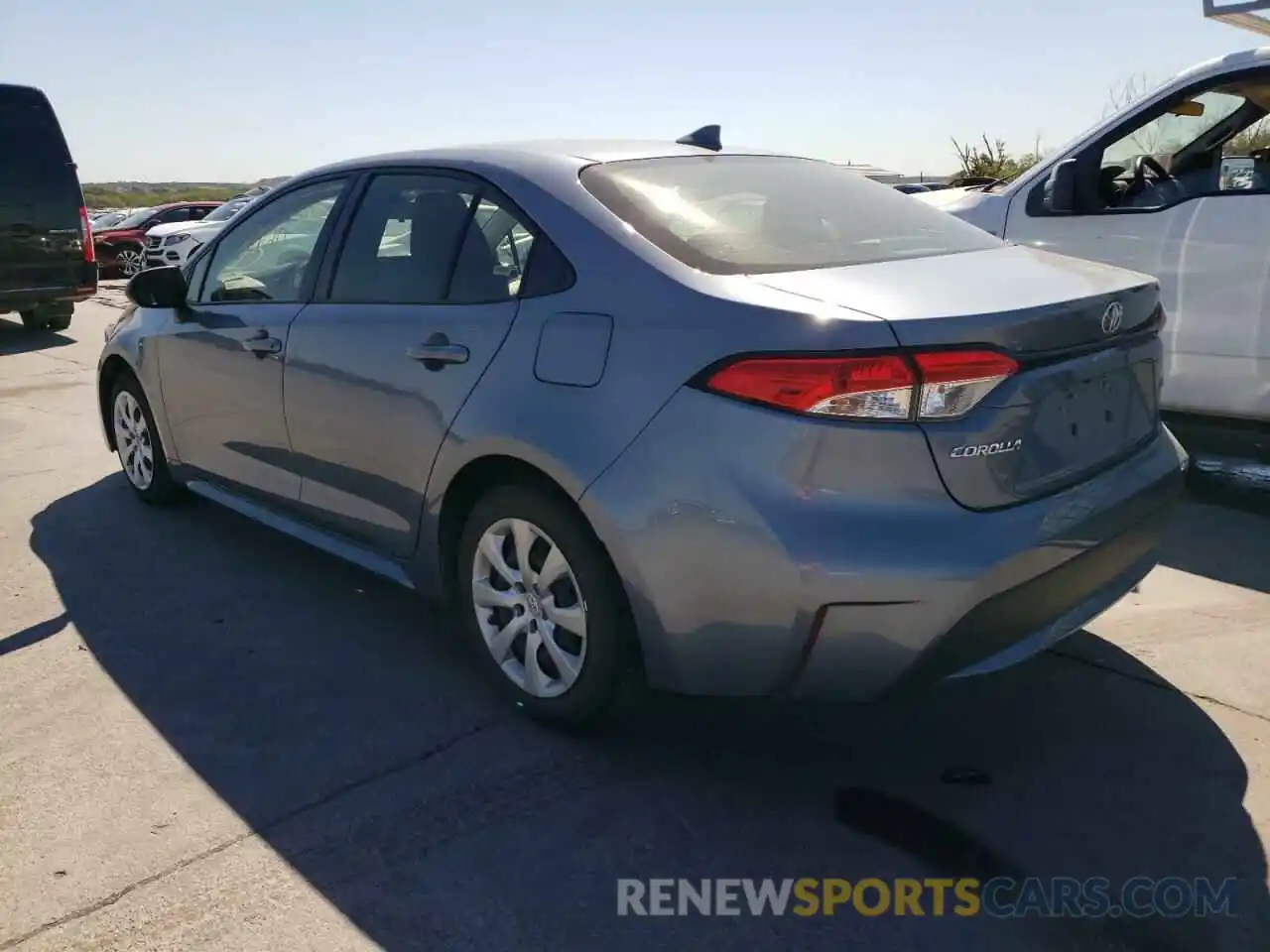 3 Photograph of a damaged car JTDEPRAE4LJ052228 TOYOTA COROLLA 2020