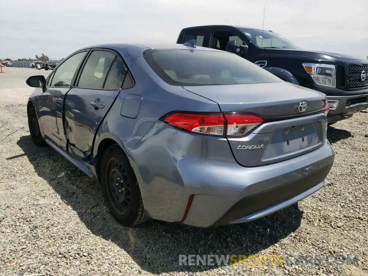 3 Photograph of a damaged car JTDEPRAE4LJ052360 TOYOTA COROLLA 2020