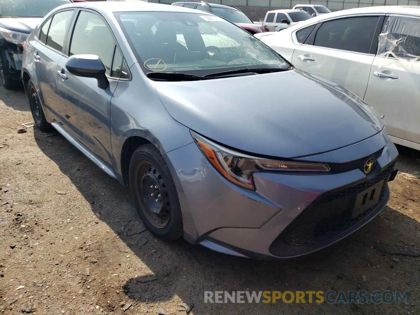 1 Photograph of a damaged car JTDEPRAE4LJ052374 TOYOTA COROLLA 2020