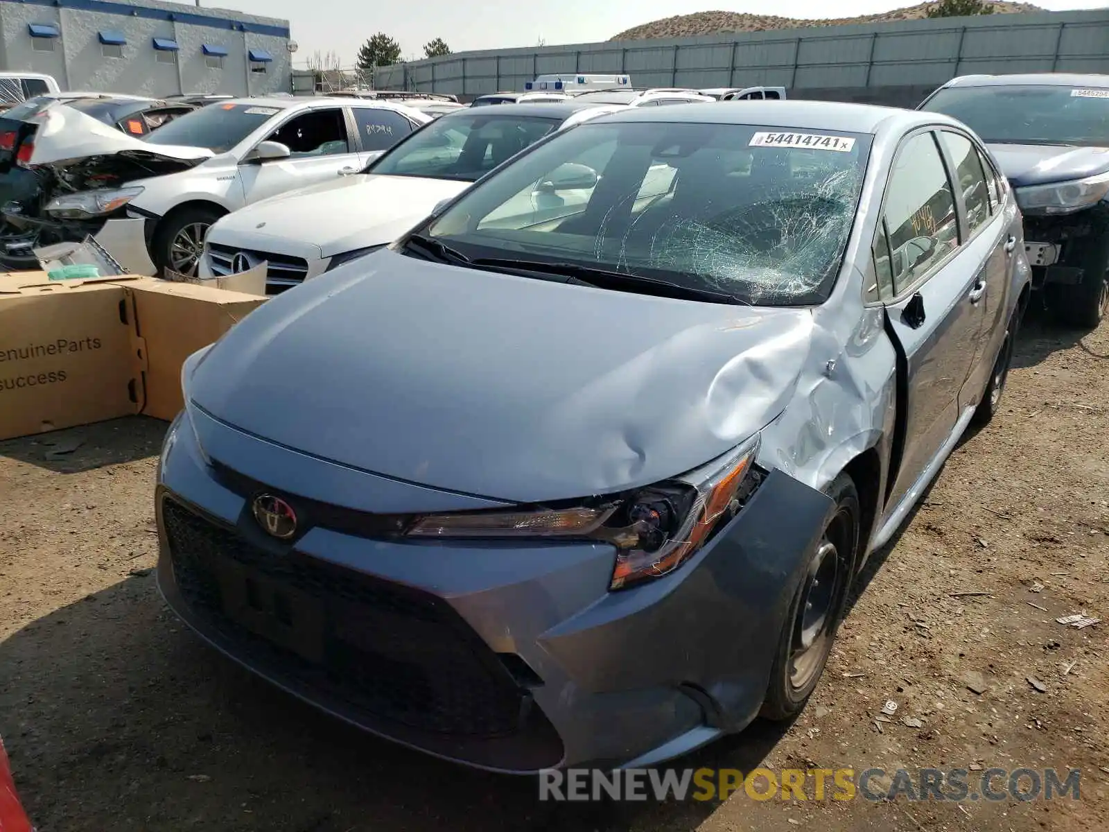 2 Photograph of a damaged car JTDEPRAE4LJ052374 TOYOTA COROLLA 2020