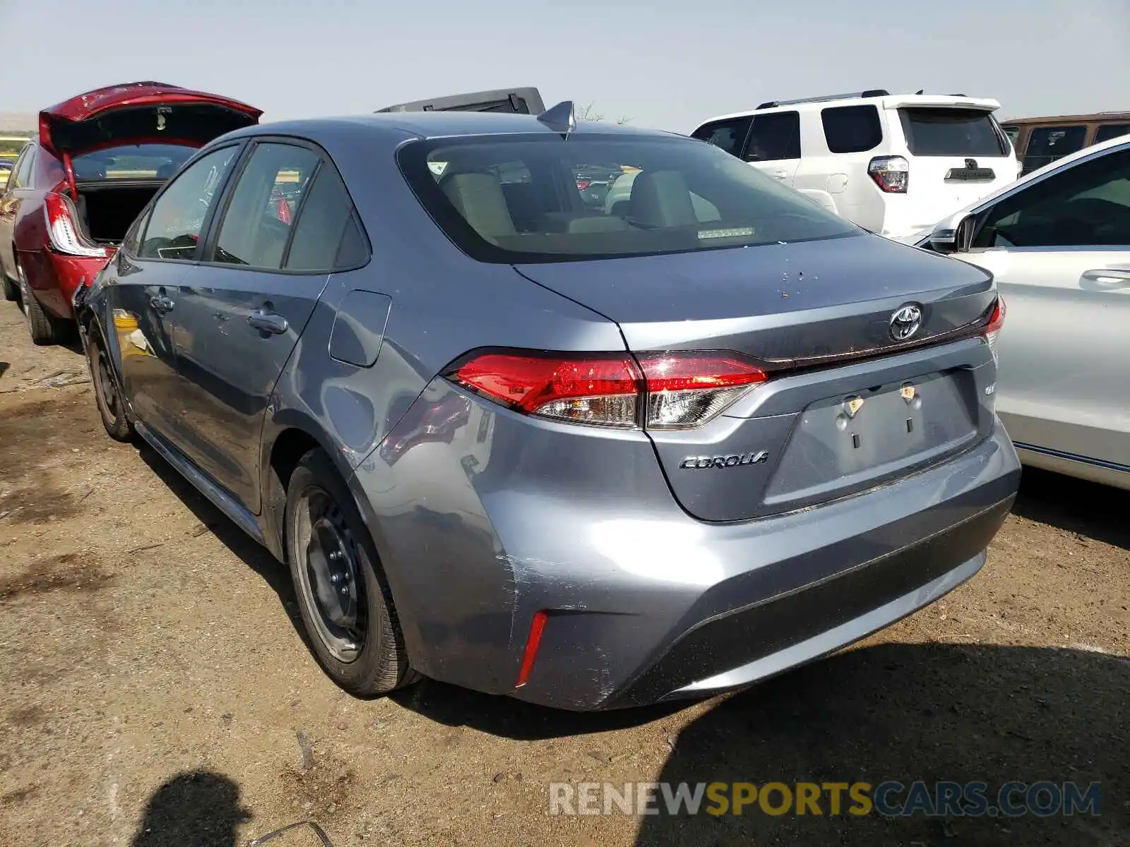 3 Photograph of a damaged car JTDEPRAE4LJ052374 TOYOTA COROLLA 2020