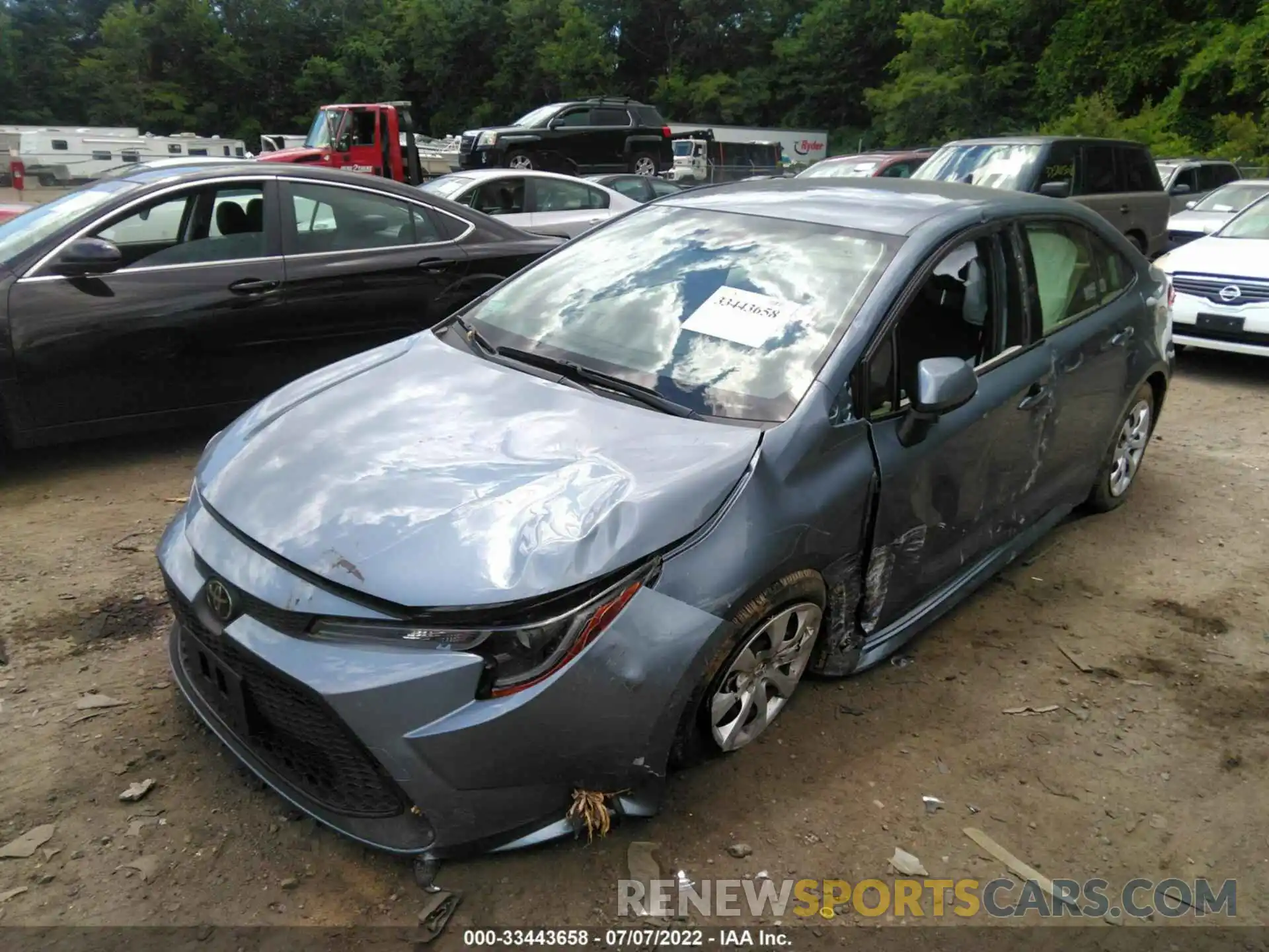 2 Photograph of a damaged car JTDEPRAE4LJ052391 TOYOTA COROLLA 2020