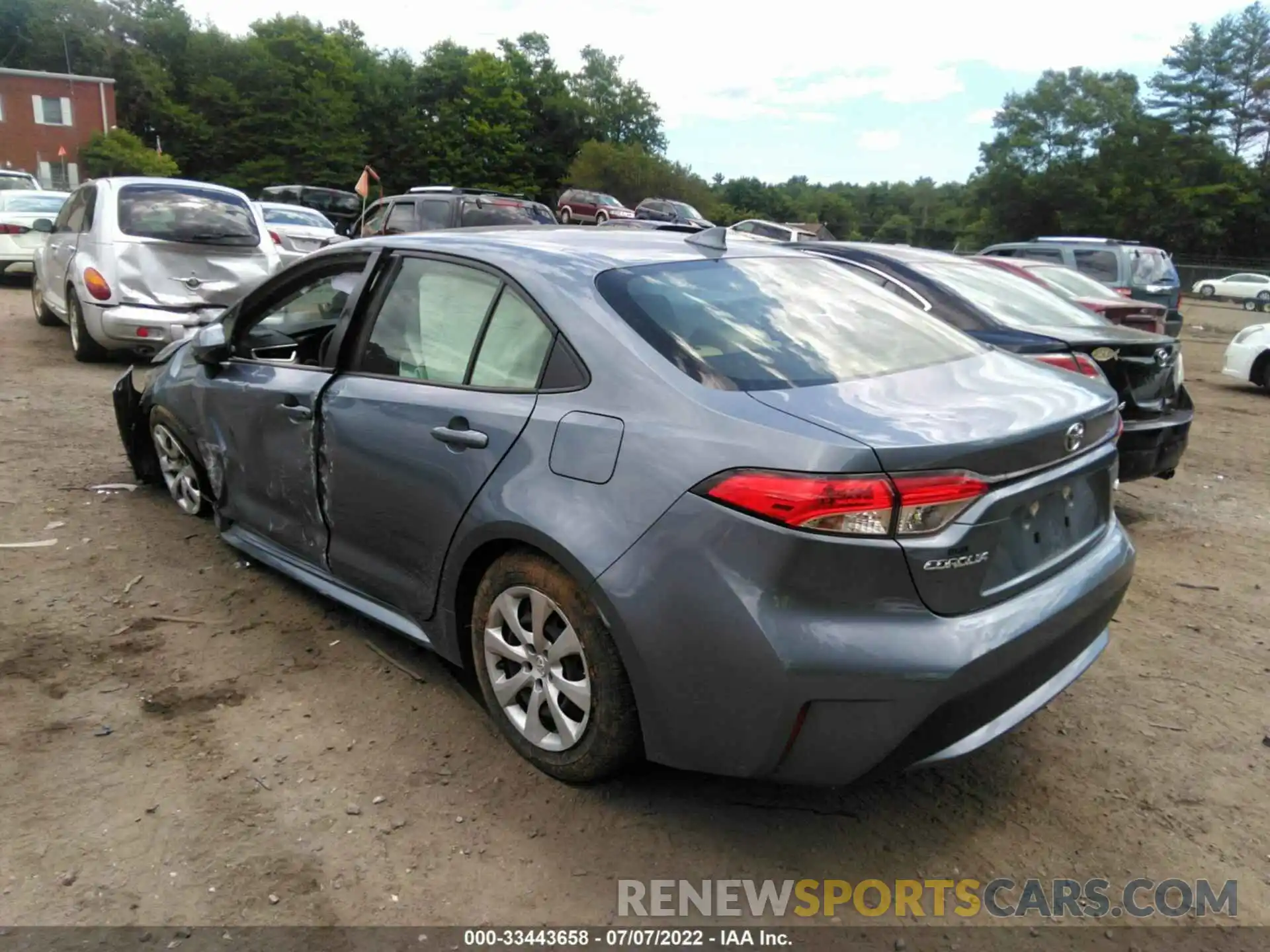 3 Photograph of a damaged car JTDEPRAE4LJ052391 TOYOTA COROLLA 2020