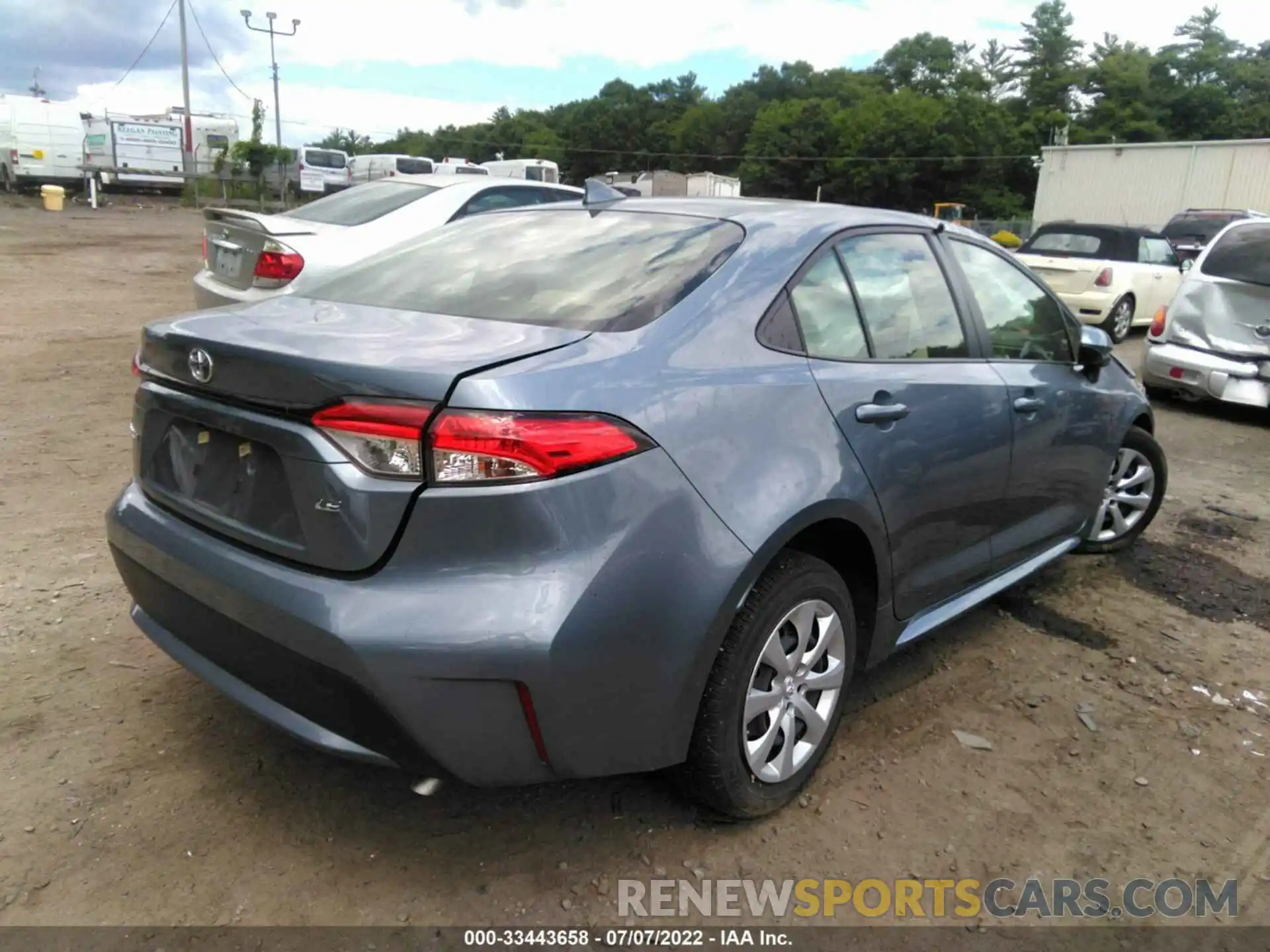 4 Photograph of a damaged car JTDEPRAE4LJ052391 TOYOTA COROLLA 2020