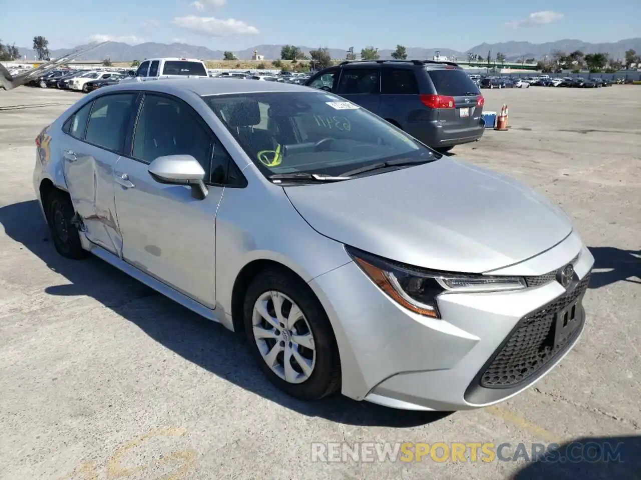 1 Photograph of a damaged car JTDEPRAE4LJ052567 TOYOTA COROLLA 2020