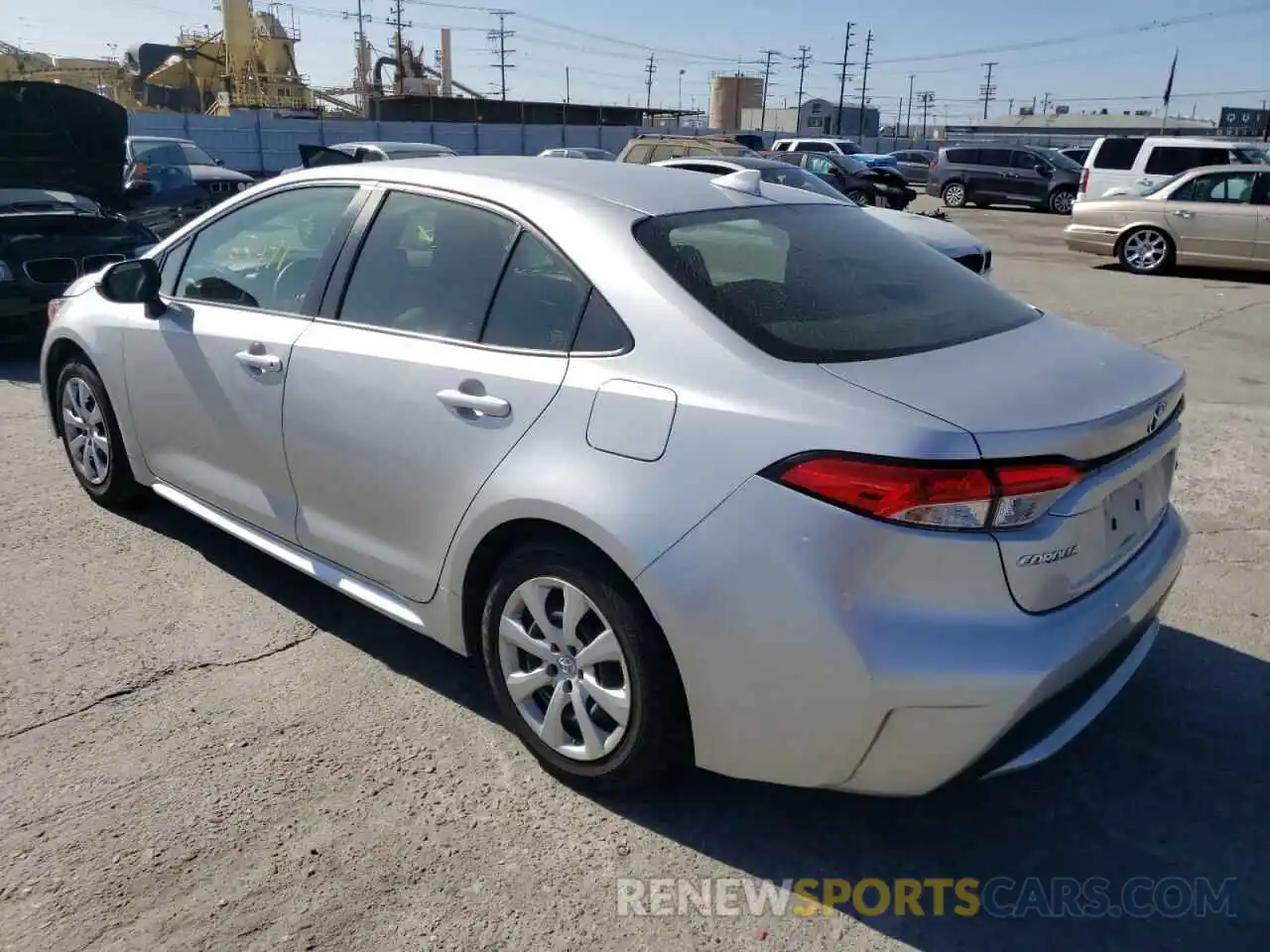 3 Photograph of a damaged car JTDEPRAE4LJ052567 TOYOTA COROLLA 2020