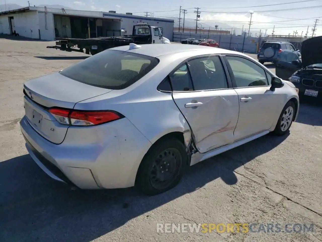 4 Photograph of a damaged car JTDEPRAE4LJ052567 TOYOTA COROLLA 2020