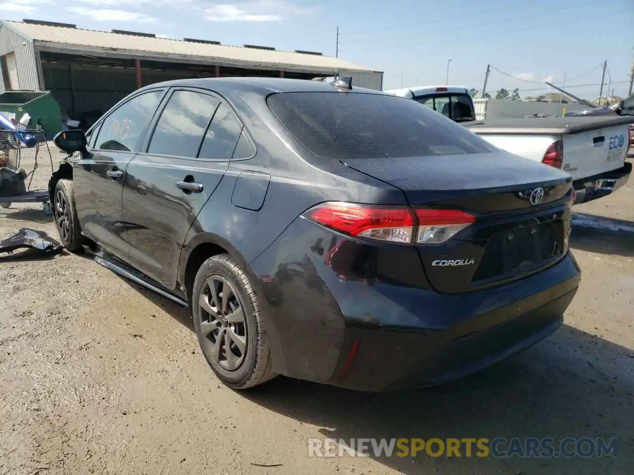 3 Photograph of a damaged car JTDEPRAE4LJ052617 TOYOTA COROLLA 2020