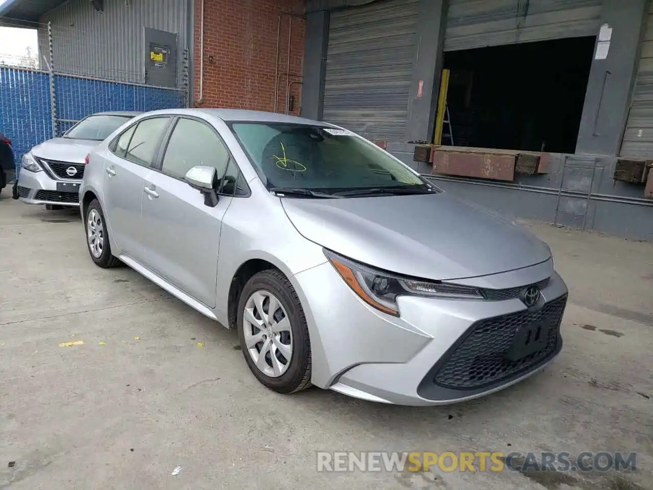 1 Photograph of a damaged car JTDEPRAE4LJ052634 TOYOTA COROLLA 2020