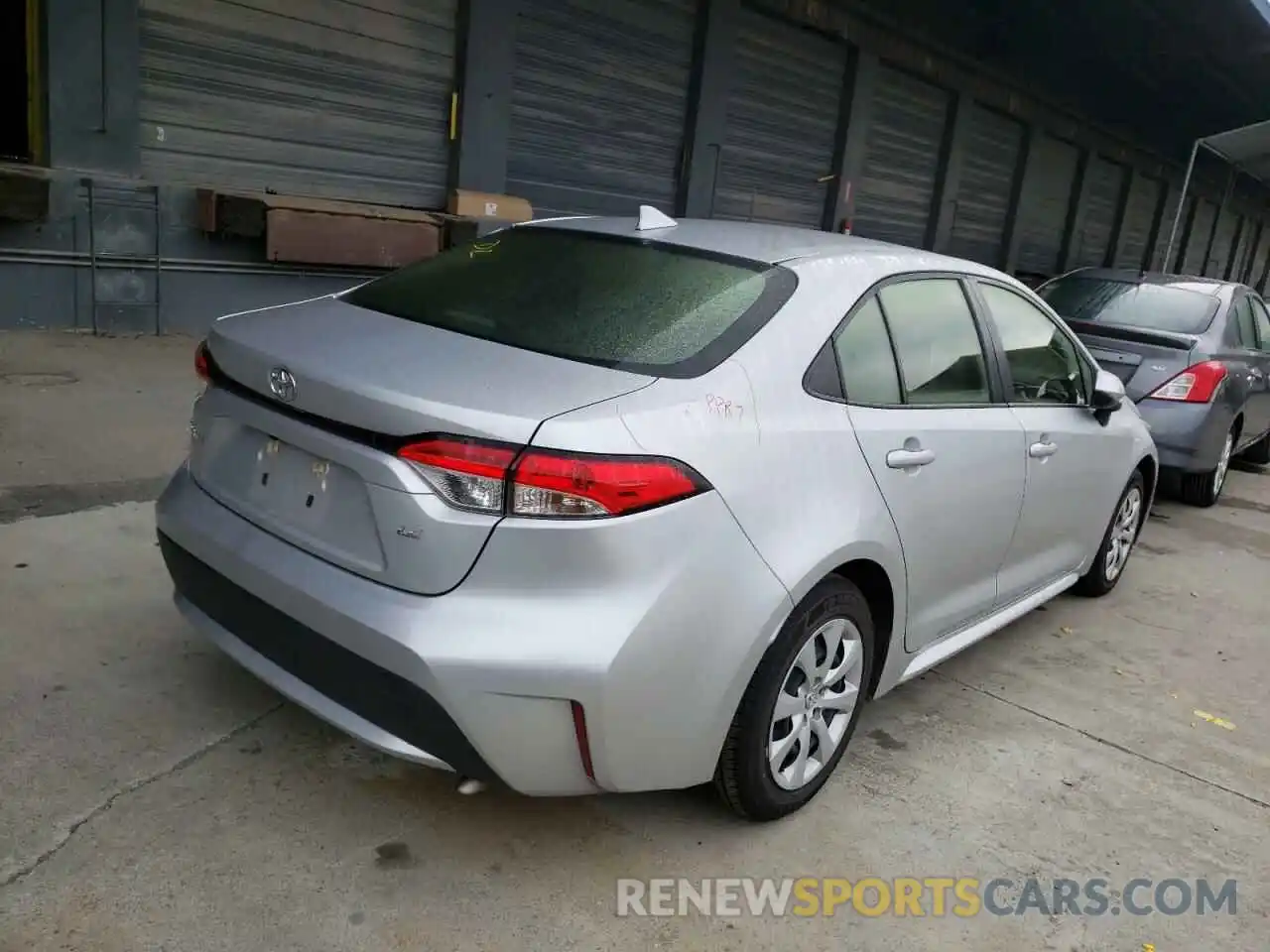 4 Photograph of a damaged car JTDEPRAE4LJ052634 TOYOTA COROLLA 2020