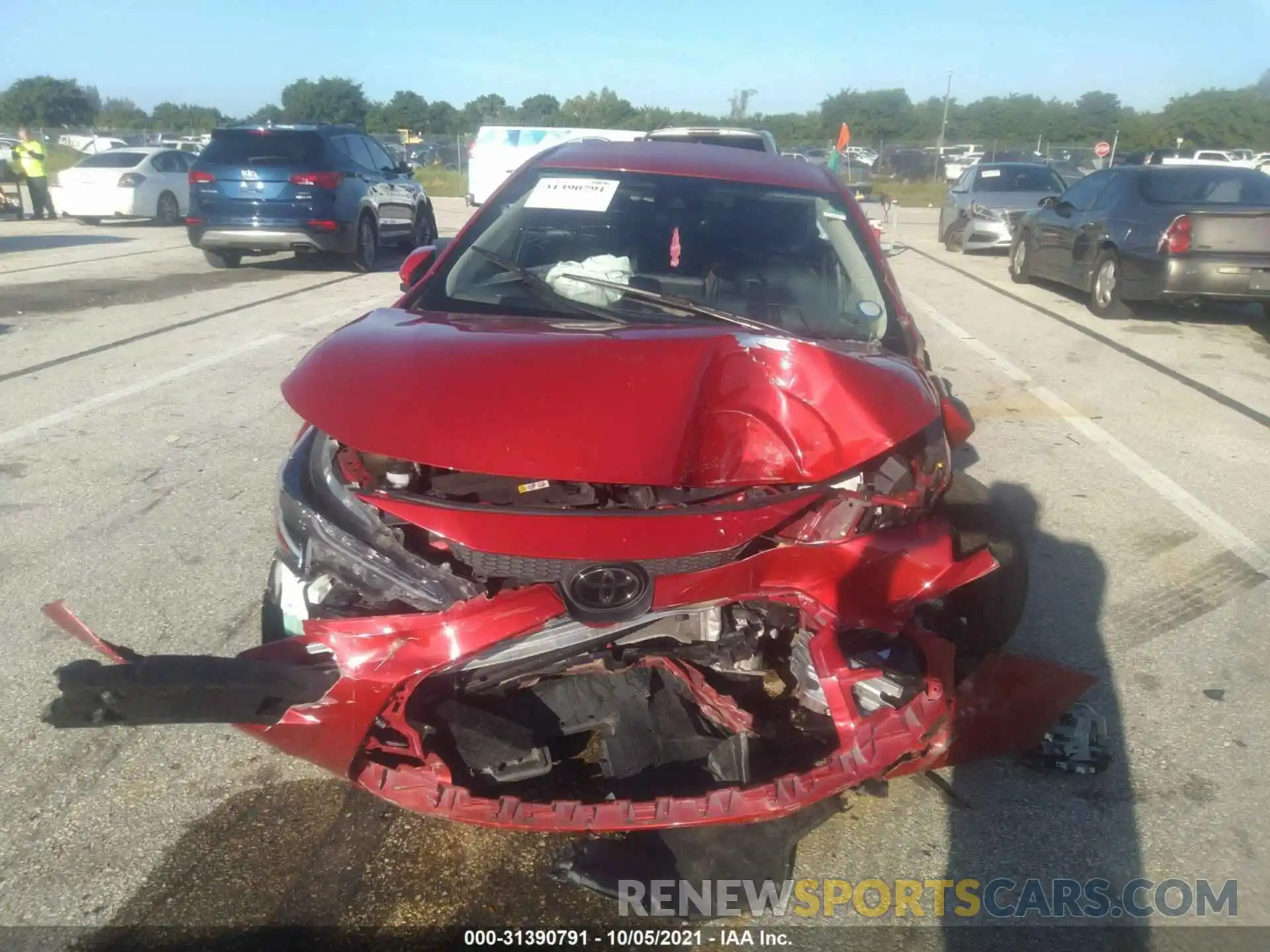 6 Photograph of a damaged car JTDEPRAE4LJ052777 TOYOTA COROLLA 2020