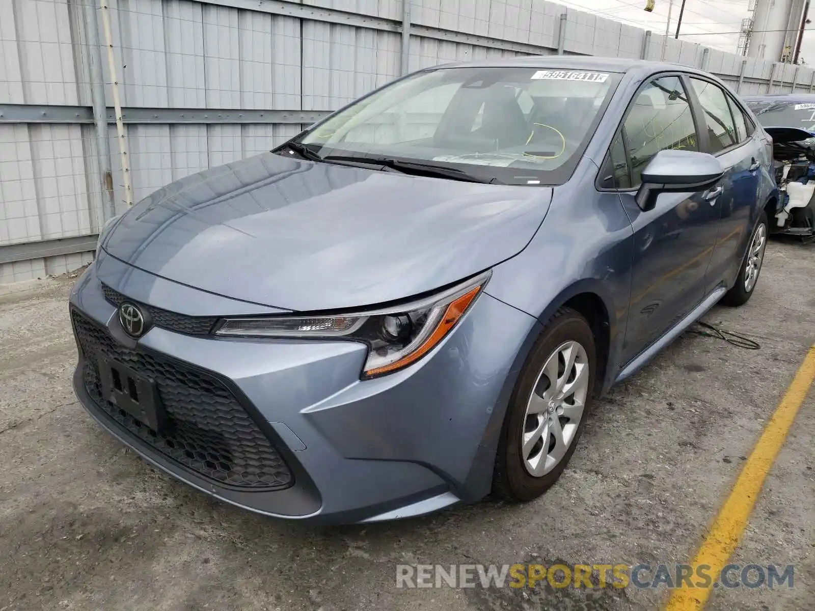 2 Photograph of a damaged car JTDEPRAE4LJ052925 TOYOTA COROLLA 2020