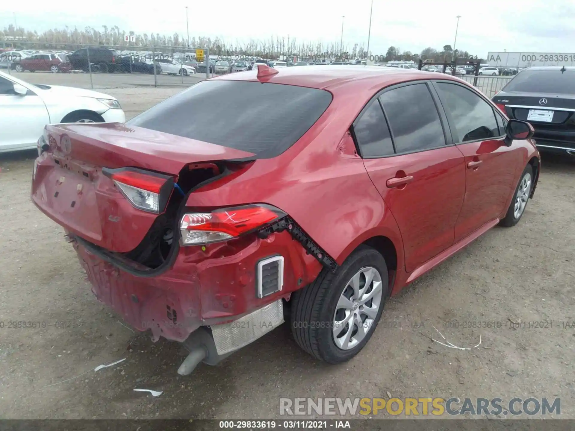 4 Фотография поврежденного автомобиля JTDEPRAE4LJ053394 TOYOTA COROLLA 2020