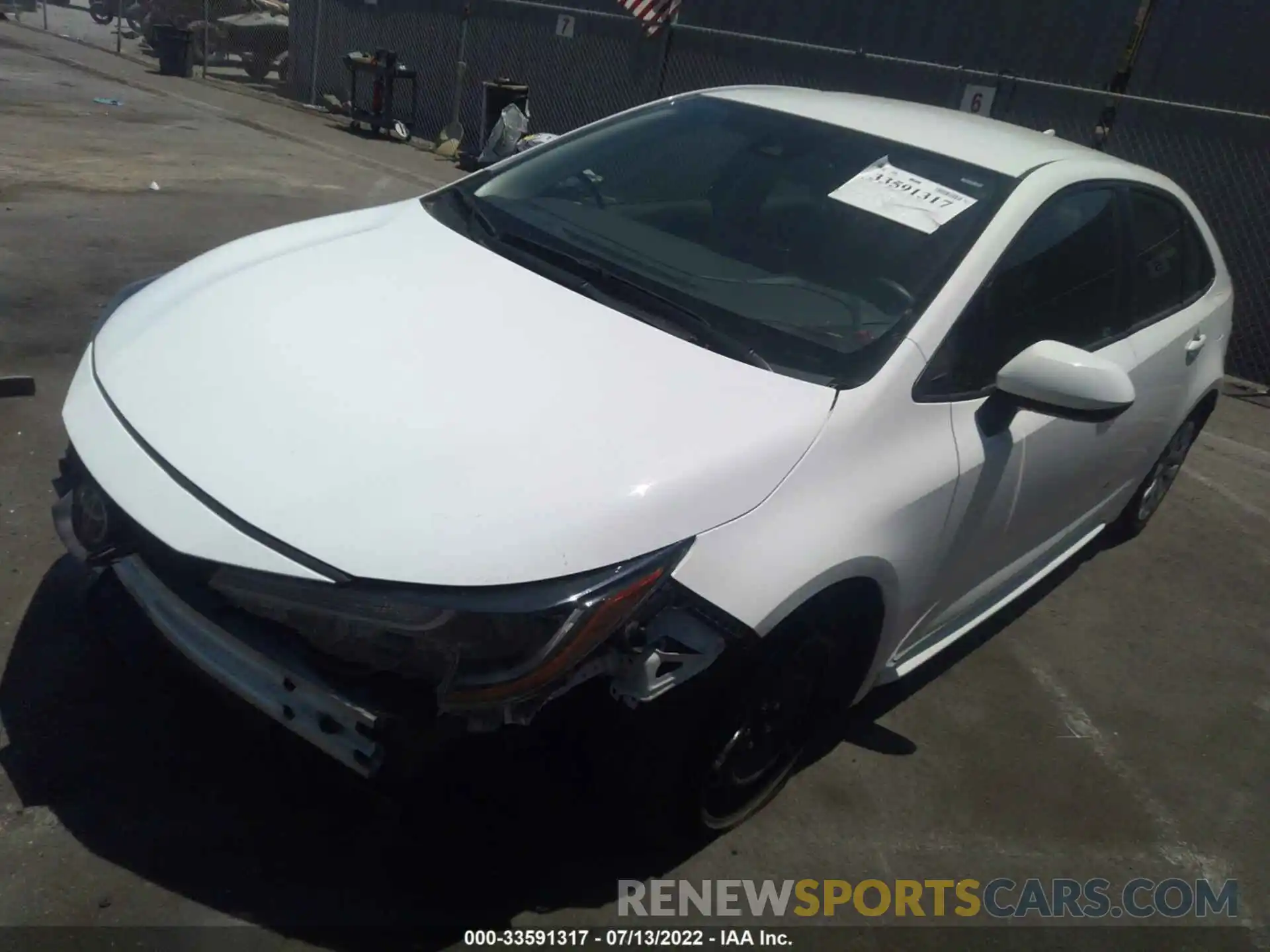 2 Photograph of a damaged car JTDEPRAE4LJ053427 TOYOTA COROLLA 2020