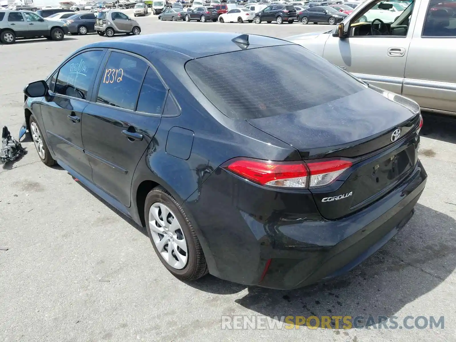 3 Photograph of a damaged car JTDEPRAE4LJ054240 TOYOTA COROLLA 2020