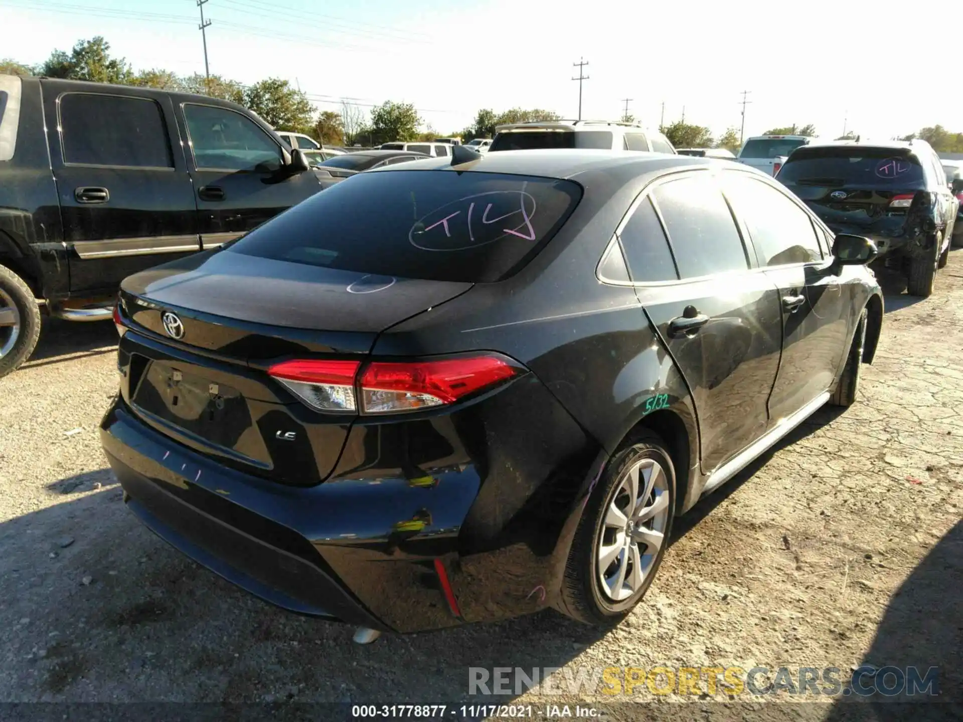 4 Photograph of a damaged car JTDEPRAE4LJ054951 TOYOTA COROLLA 2020