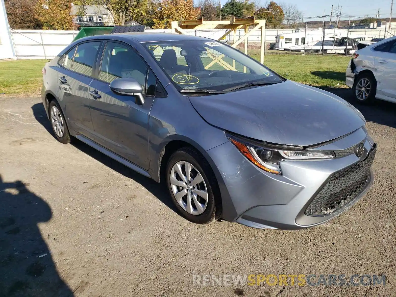 1 Photograph of a damaged car JTDEPRAE4LJ055551 TOYOTA COROLLA 2020