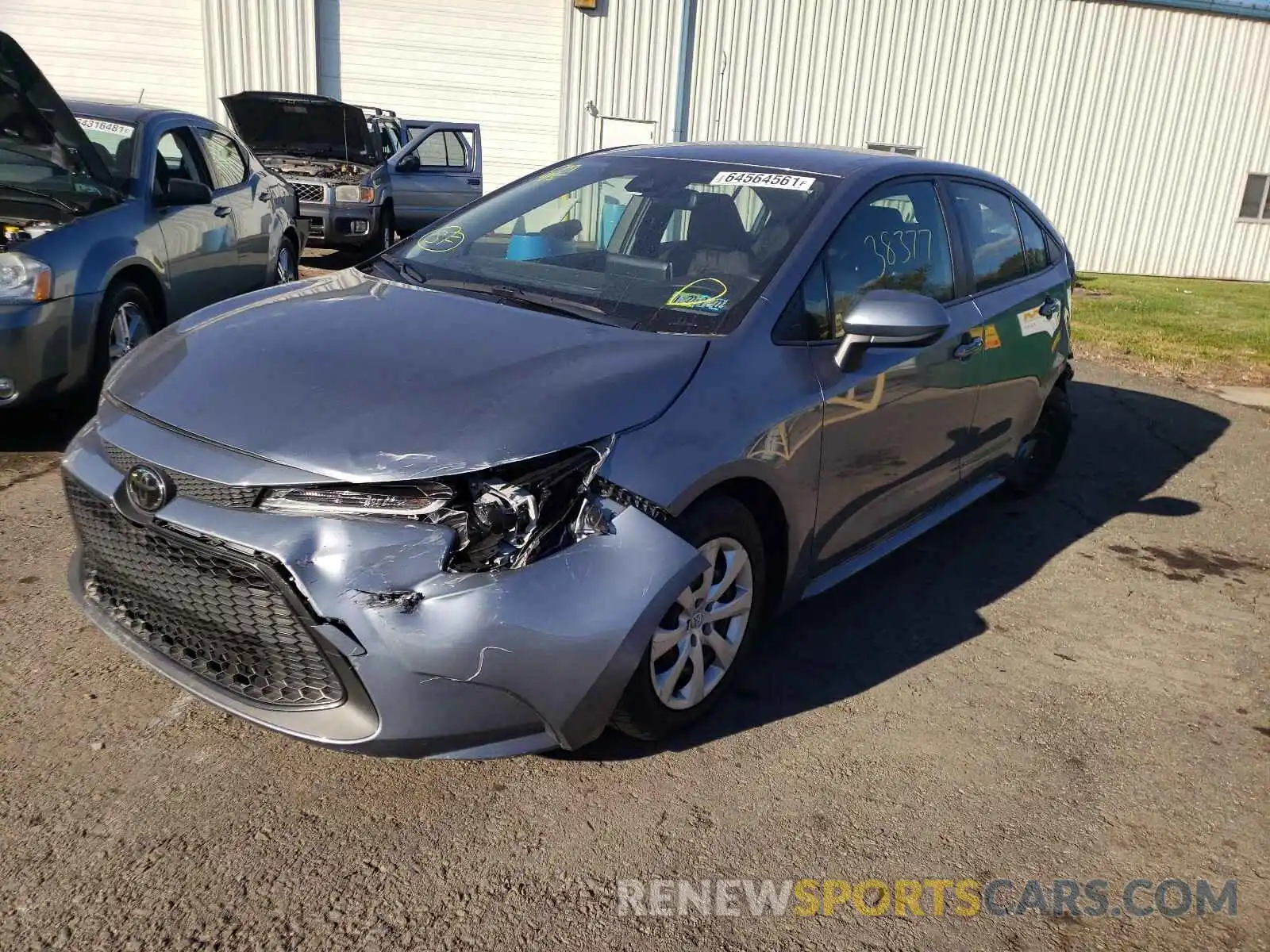 2 Photograph of a damaged car JTDEPRAE4LJ055551 TOYOTA COROLLA 2020