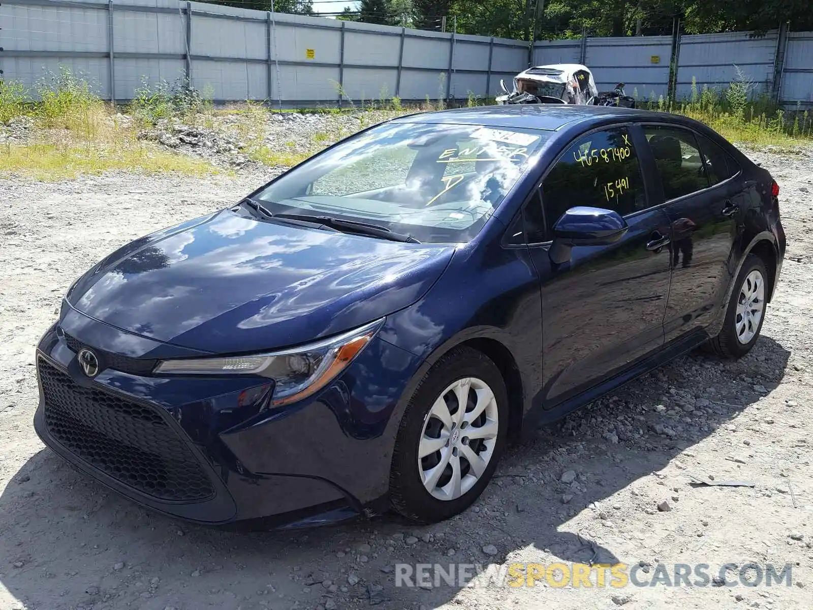 2 Photograph of a damaged car JTDEPRAE4LJ056036 TOYOTA COROLLA 2020