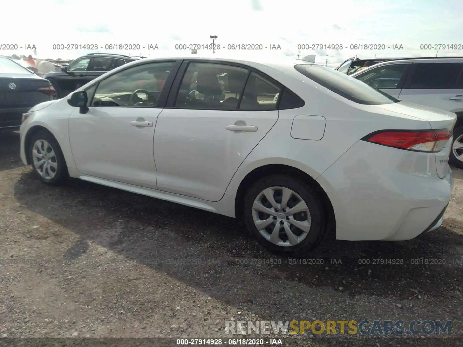 3 Photograph of a damaged car JTDEPRAE4LJ056134 TOYOTA COROLLA 2020