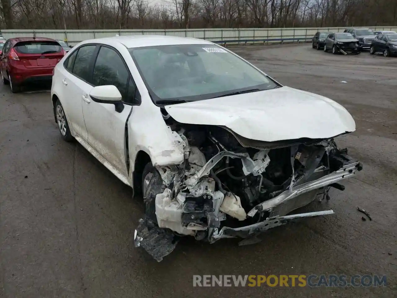 1 Photograph of a damaged car JTDEPRAE4LJ056330 TOYOTA COROLLA 2020