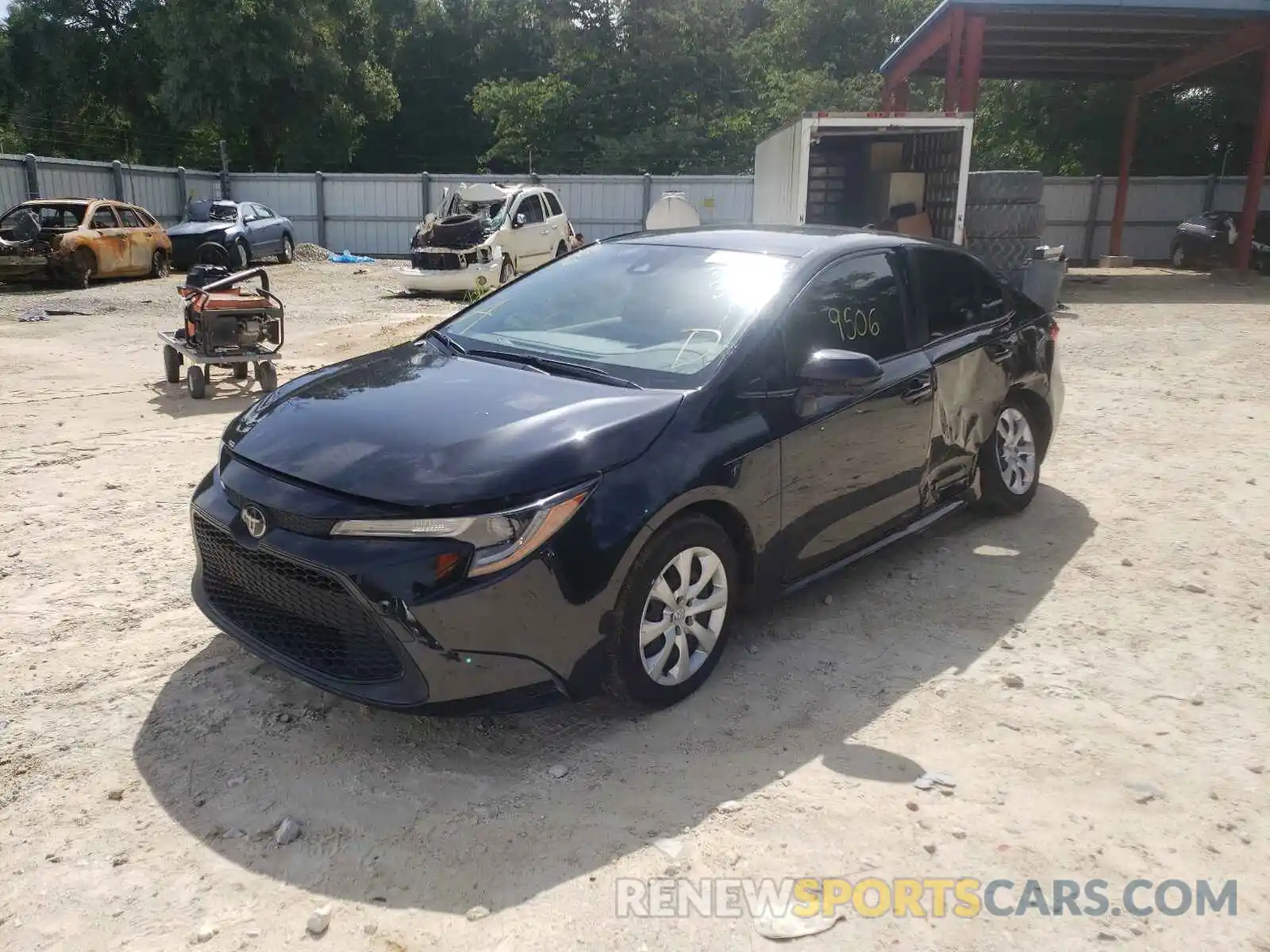 2 Photograph of a damaged car JTDEPRAE4LJ056439 TOYOTA COROLLA 2020