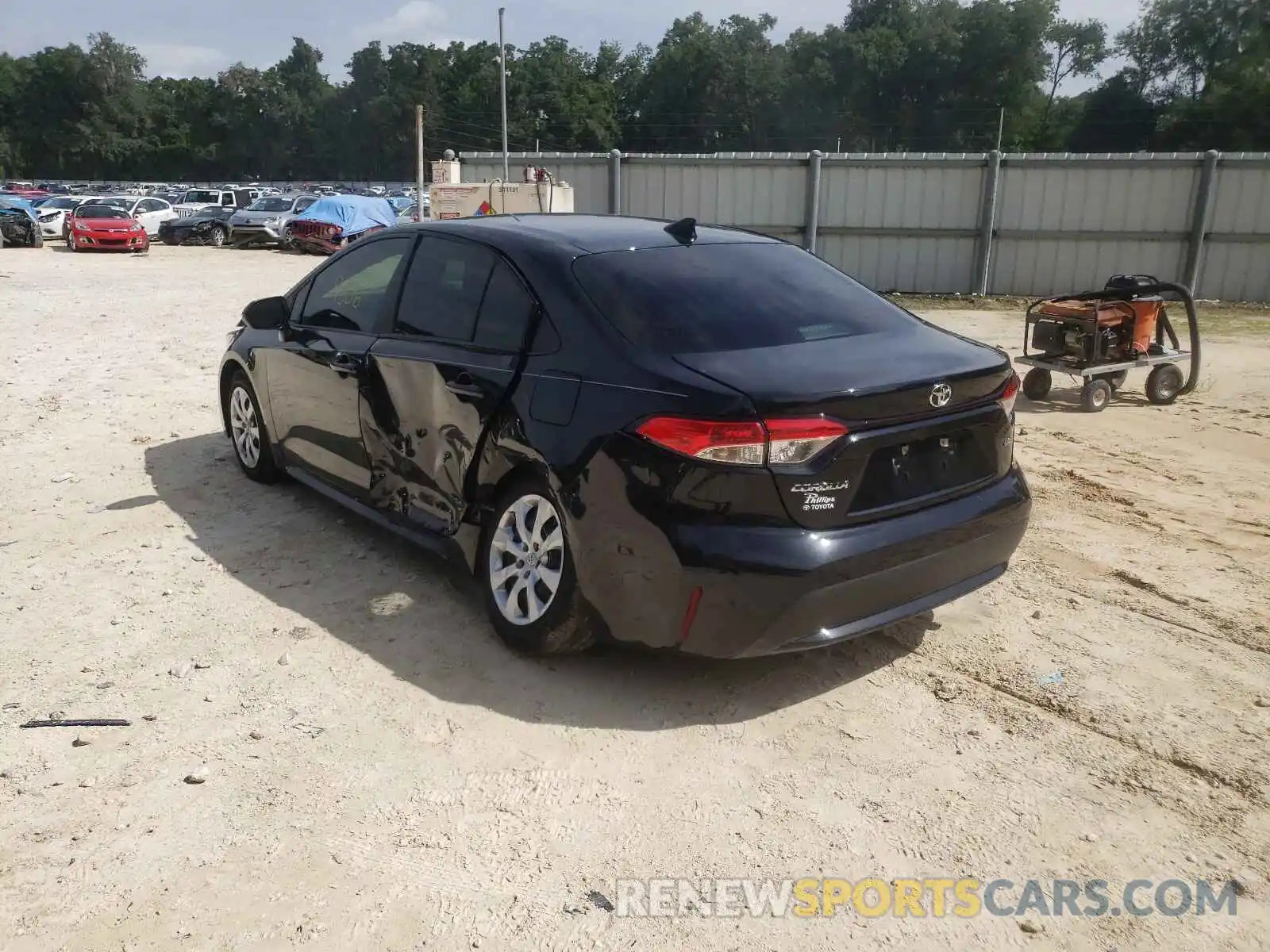 3 Photograph of a damaged car JTDEPRAE4LJ056439 TOYOTA COROLLA 2020