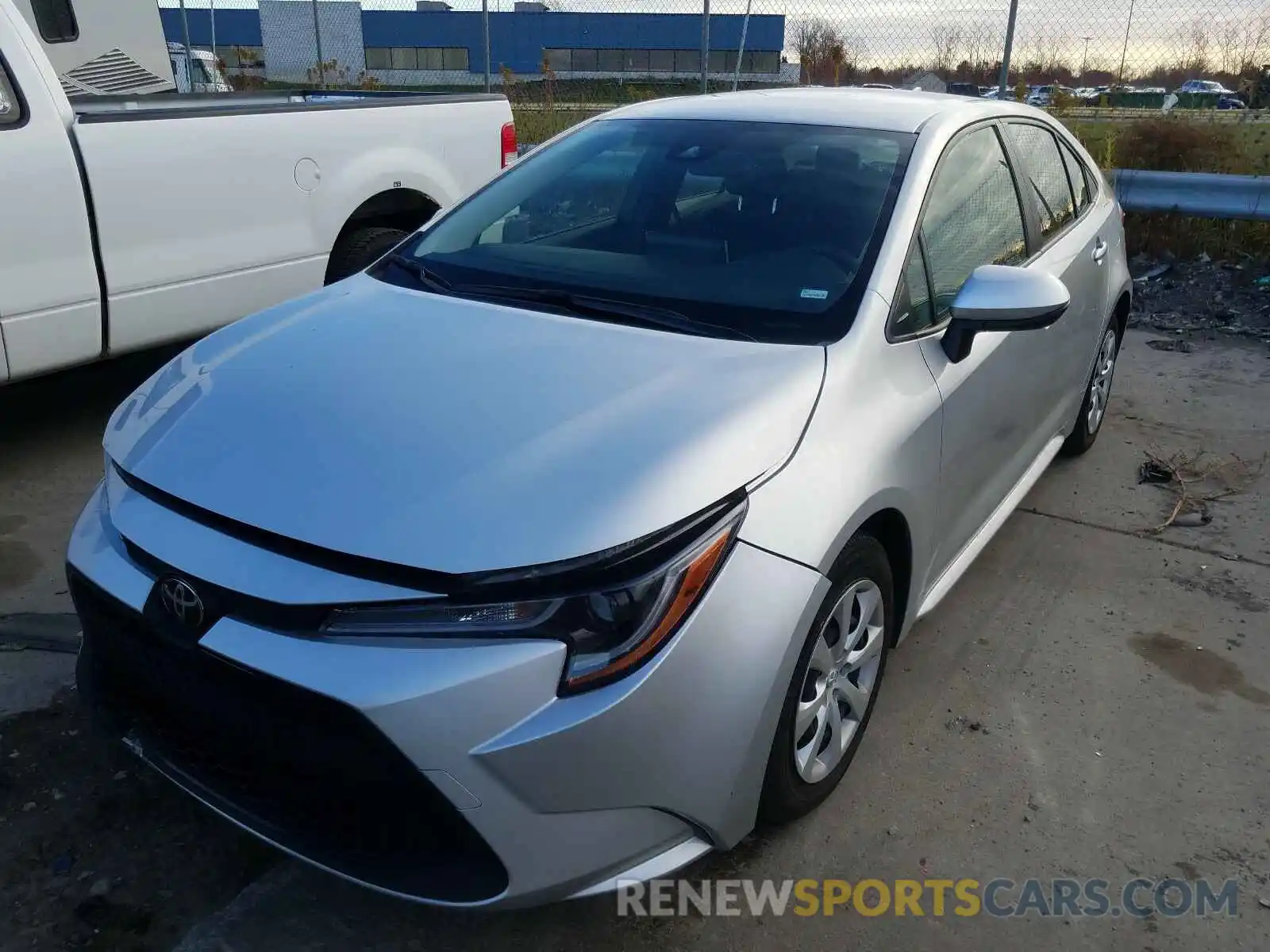 2 Photograph of a damaged car JTDEPRAE4LJ056585 TOYOTA COROLLA 2020