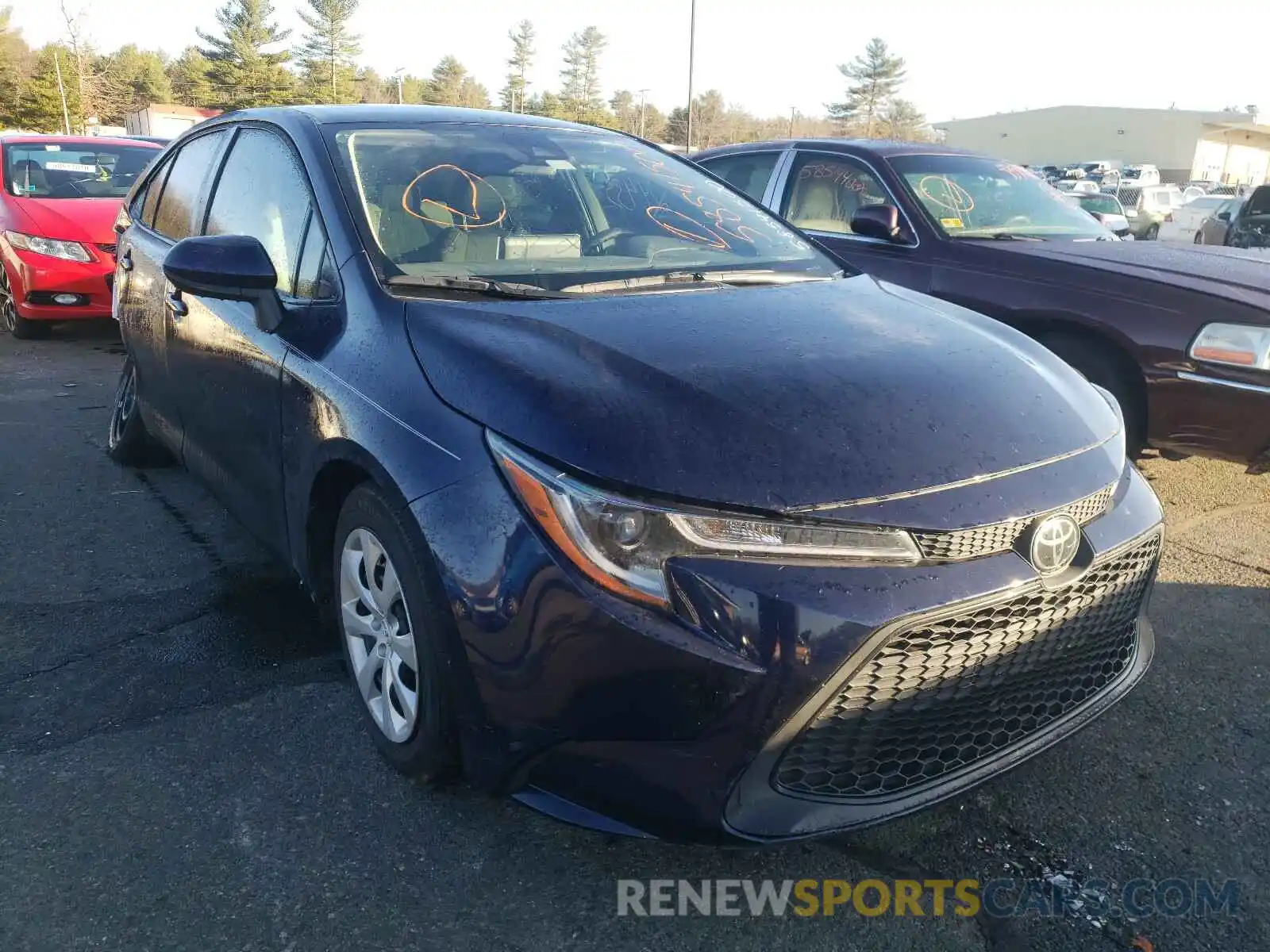 1 Photograph of a damaged car JTDEPRAE4LJ056621 TOYOTA COROLLA 2020