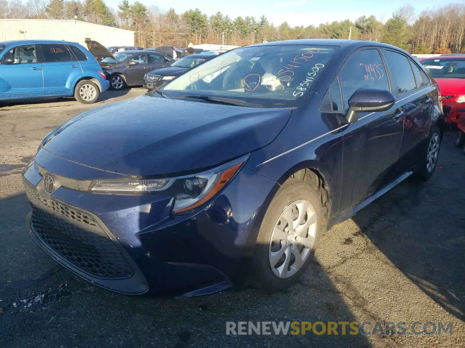 2 Photograph of a damaged car JTDEPRAE4LJ056621 TOYOTA COROLLA 2020