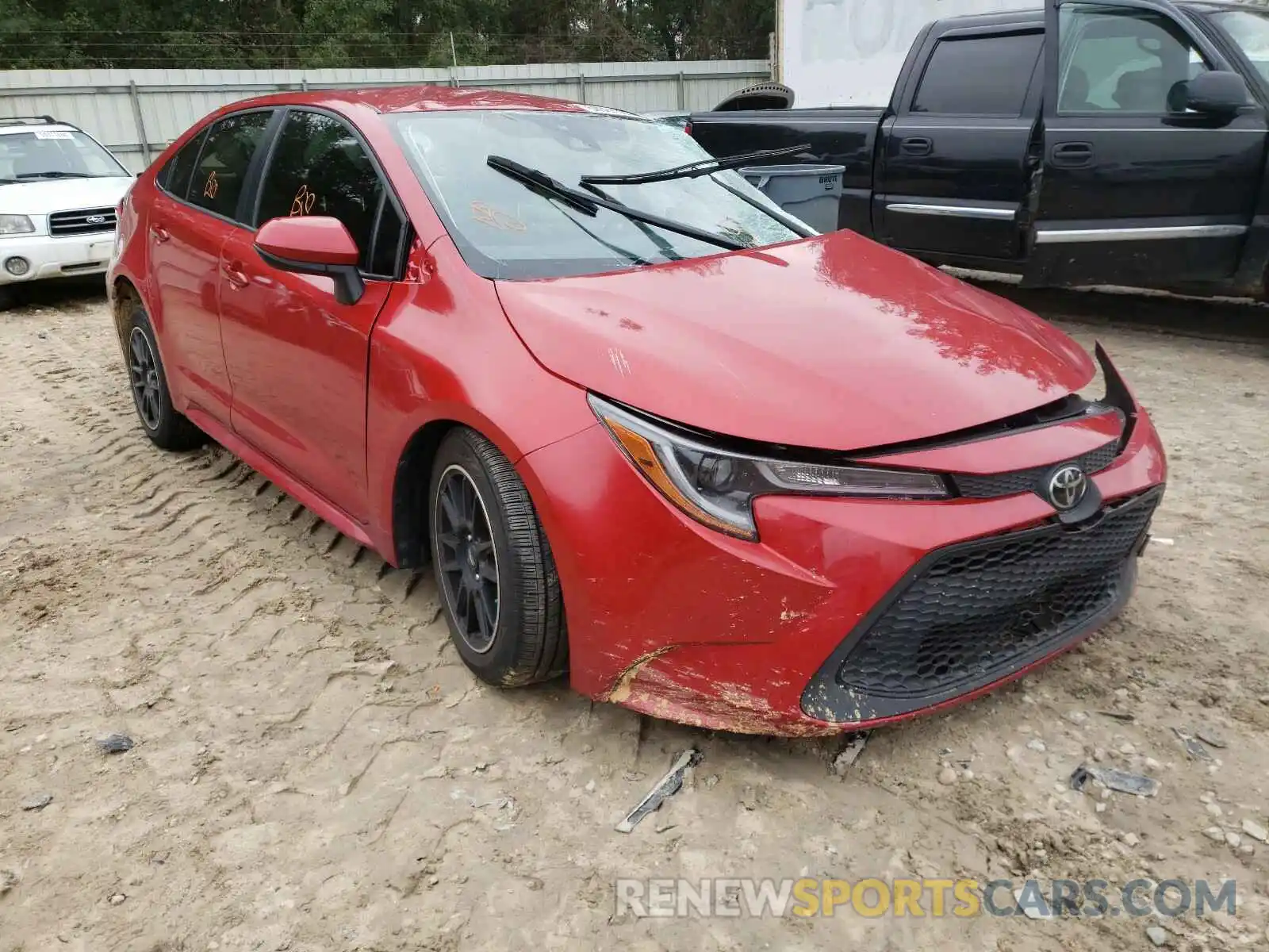 1 Photograph of a damaged car JTDEPRAE4LJ057610 TOYOTA COROLLA 2020