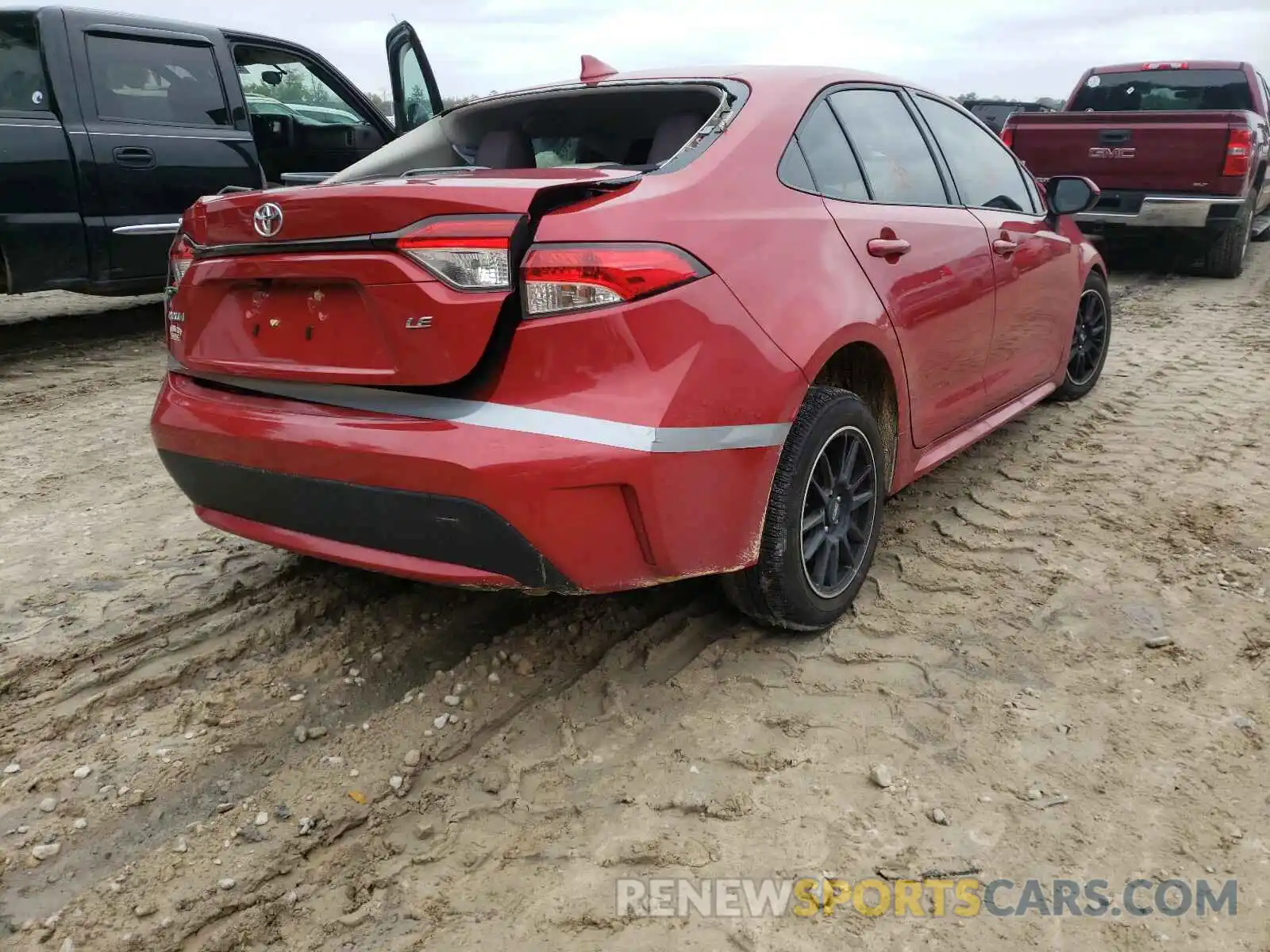 4 Photograph of a damaged car JTDEPRAE4LJ057610 TOYOTA COROLLA 2020