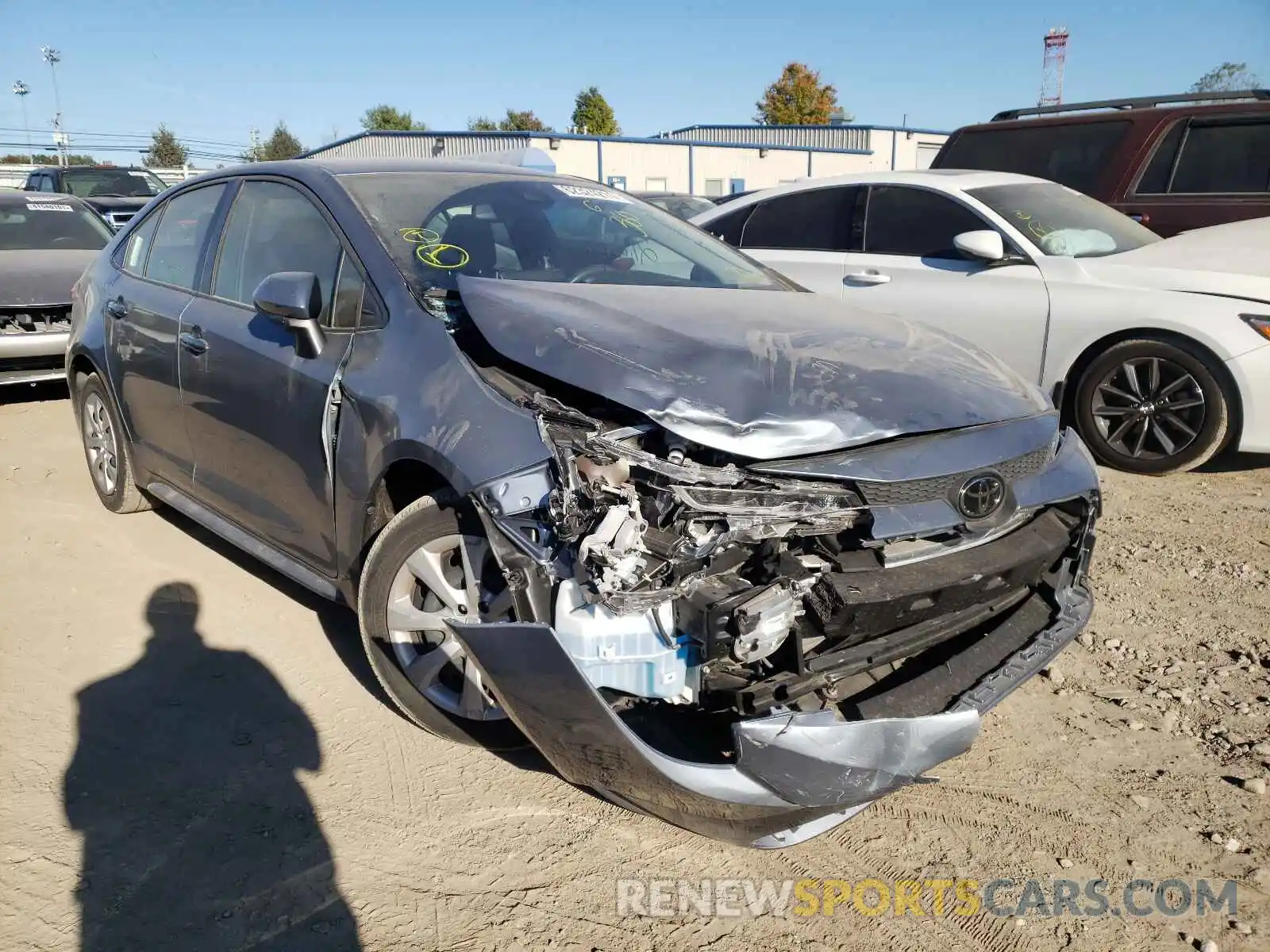 1 Photograph of a damaged car JTDEPRAE4LJ057929 TOYOTA COROLLA 2020