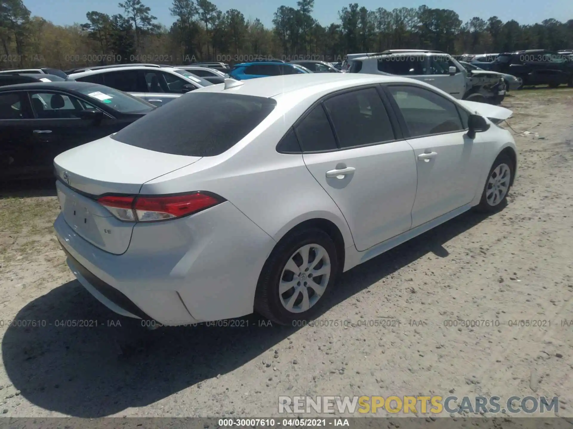 4 Photograph of a damaged car JTDEPRAE4LJ058112 TOYOTA COROLLA 2020