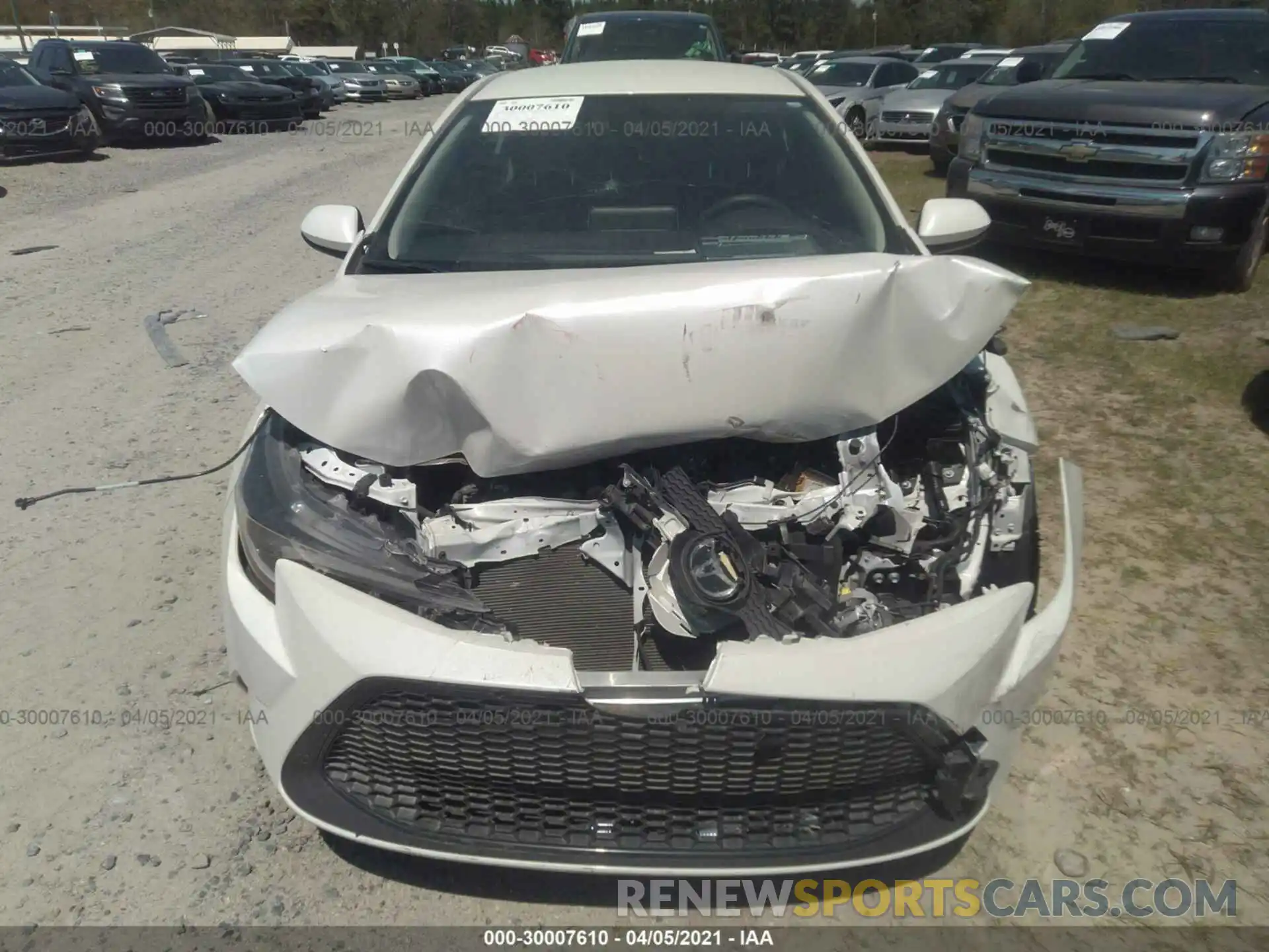 6 Photograph of a damaged car JTDEPRAE4LJ058112 TOYOTA COROLLA 2020