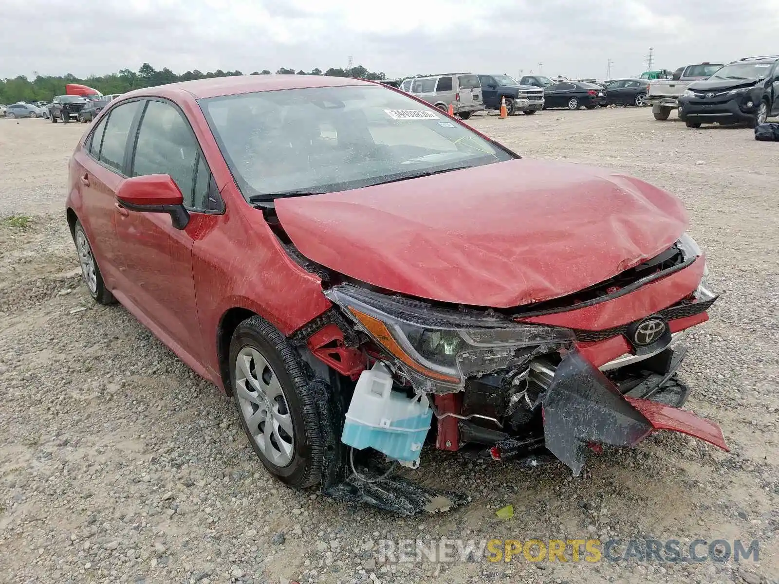 1 Photograph of a damaged car JTDEPRAE4LJ058479 TOYOTA COROLLA 2020