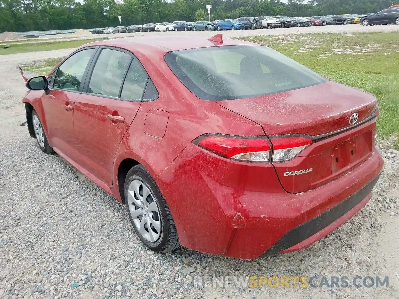 3 Photograph of a damaged car JTDEPRAE4LJ058479 TOYOTA COROLLA 2020